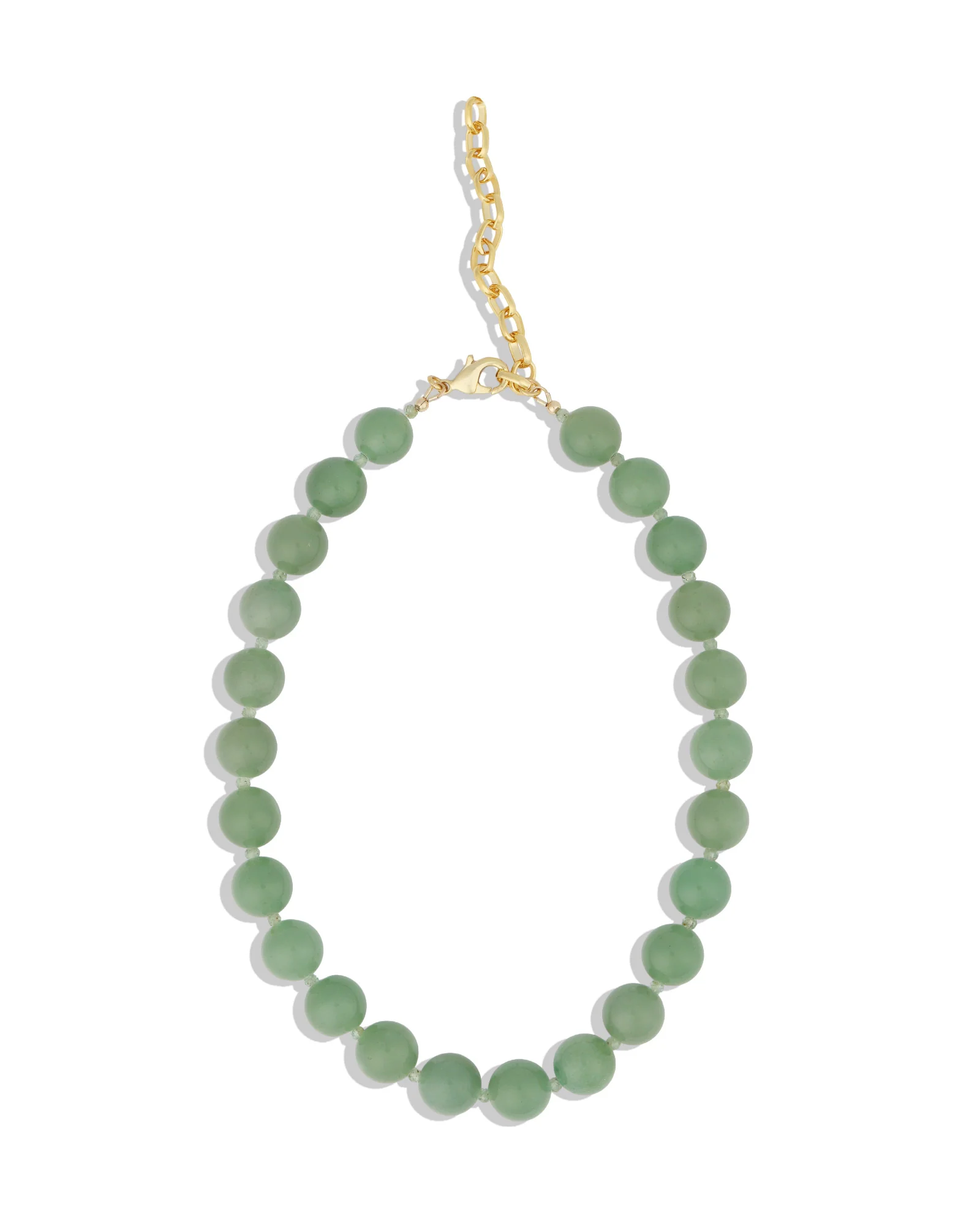 Green Aventurine Chunky Beaded Necklace | 12mm - Image 3