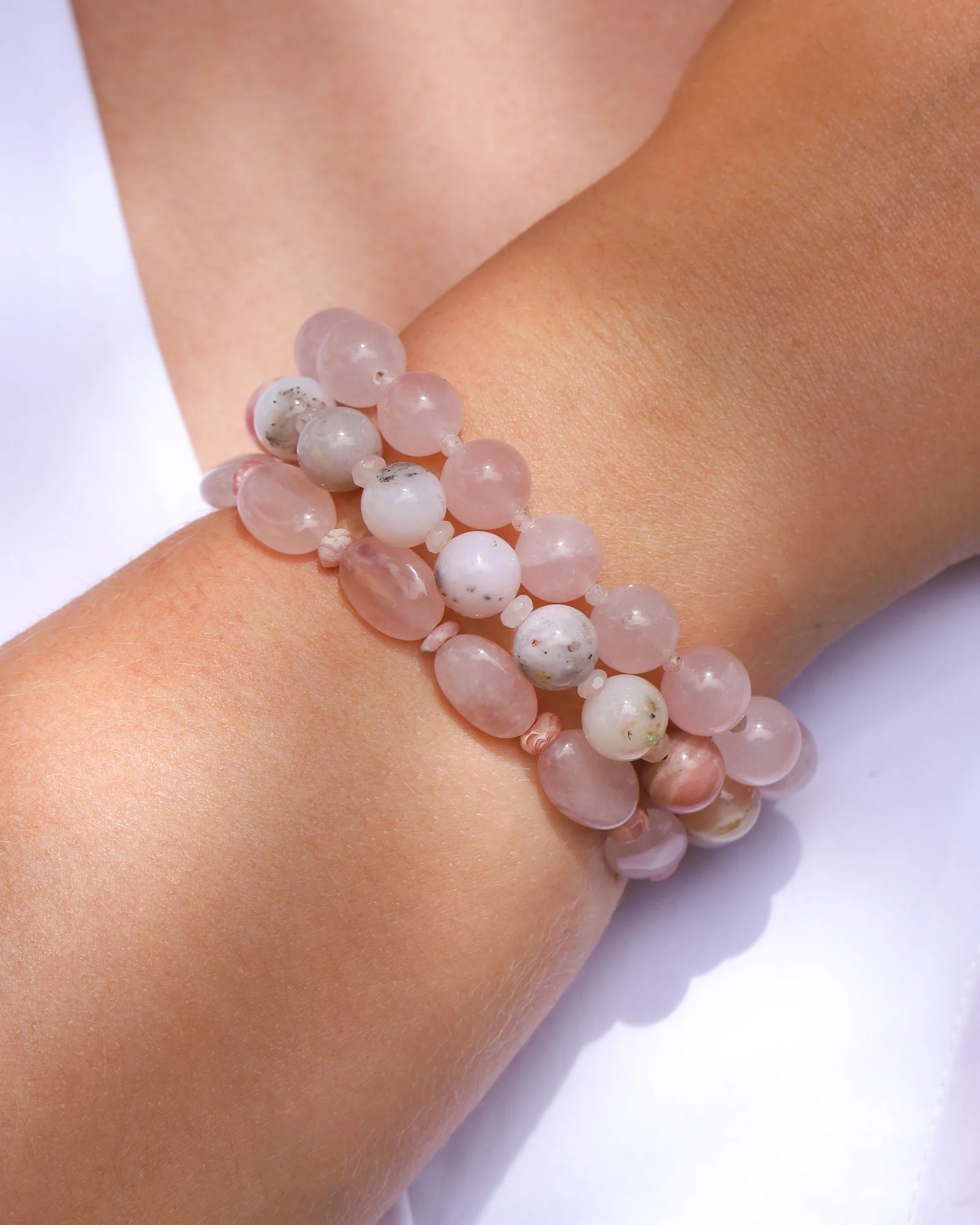 Rose Quartz Beaded Bracelet | 10mm - Image 3