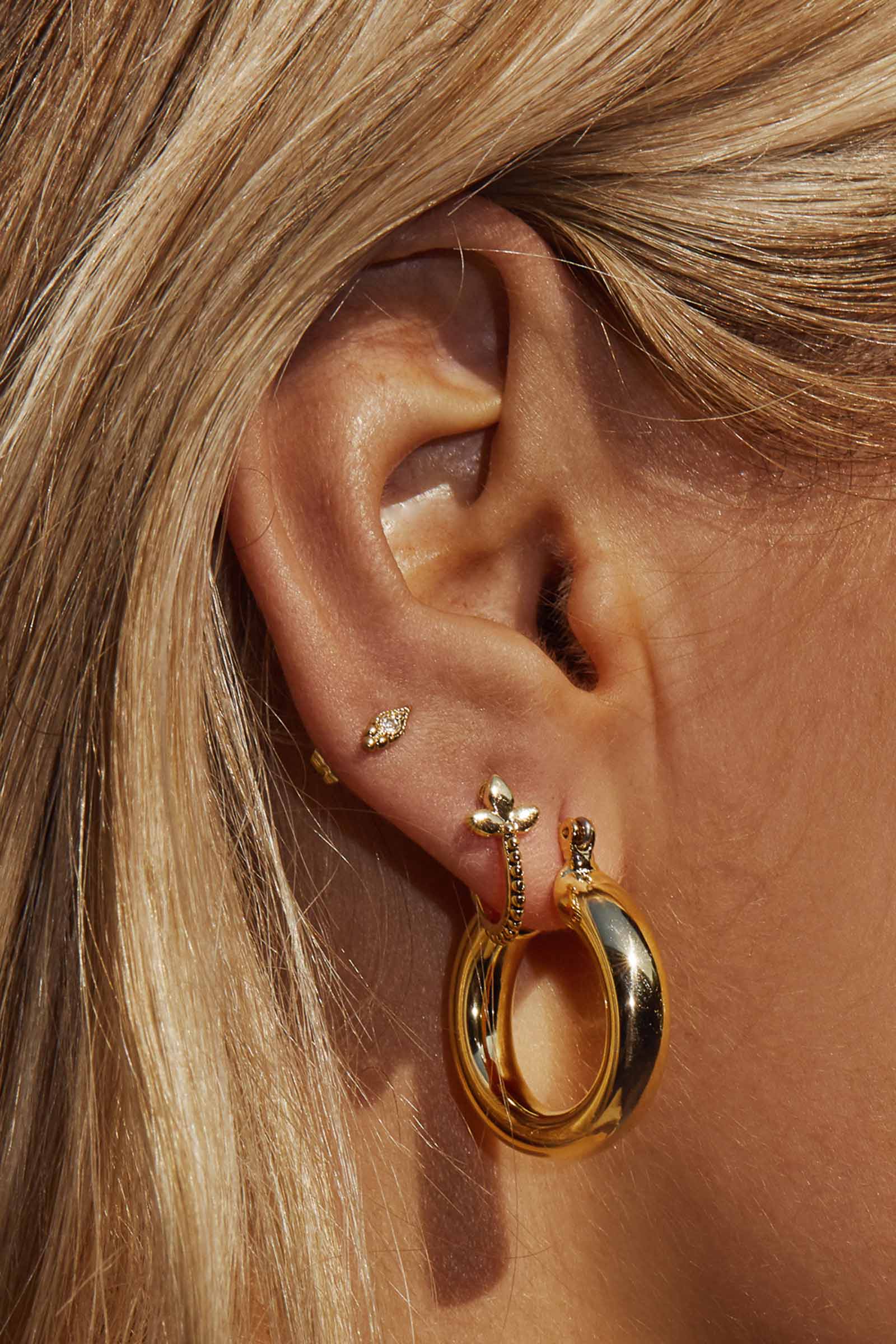 Baby Amalfi Tube Hoops - Image 3