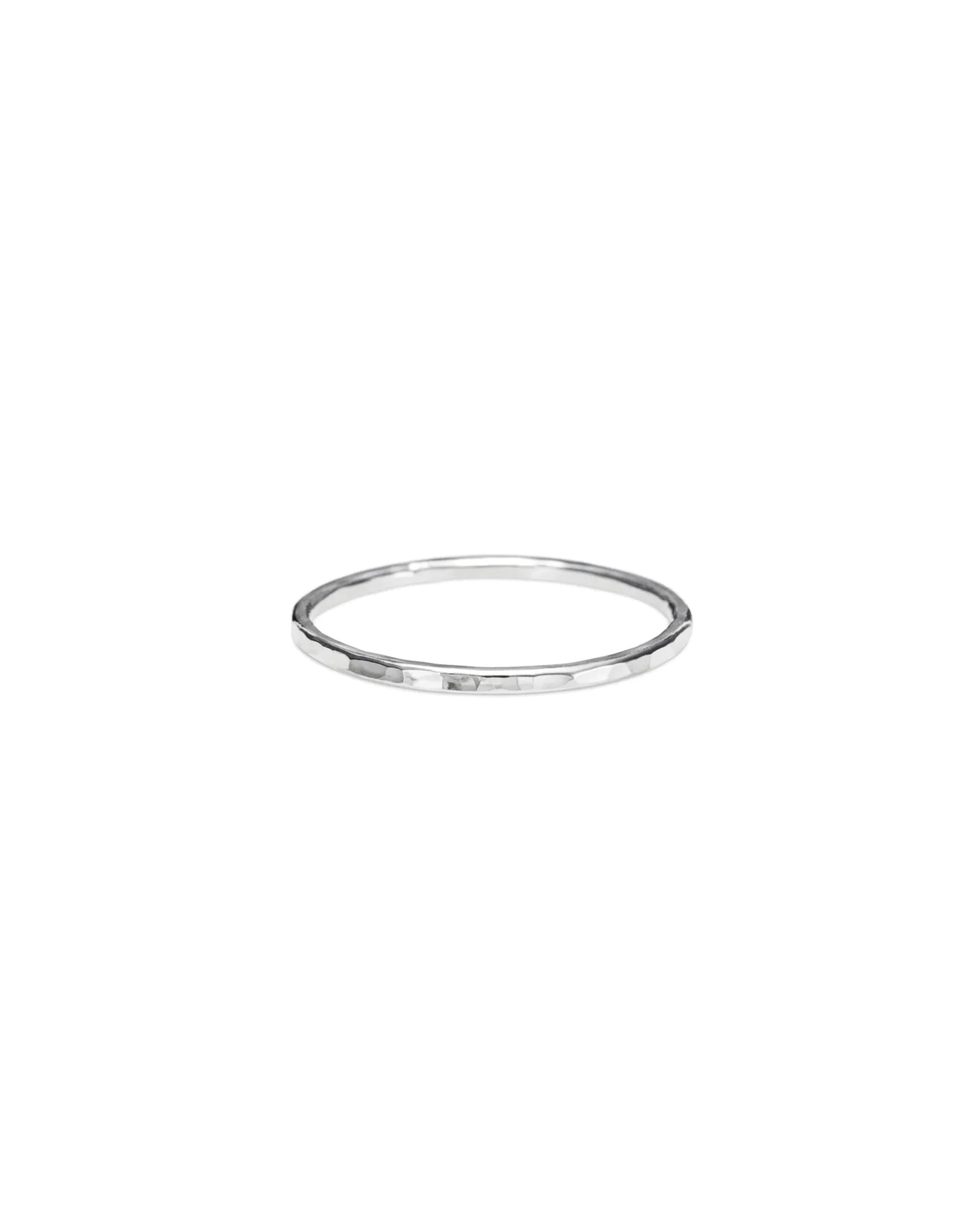 Hammer Textured Stacking Ring