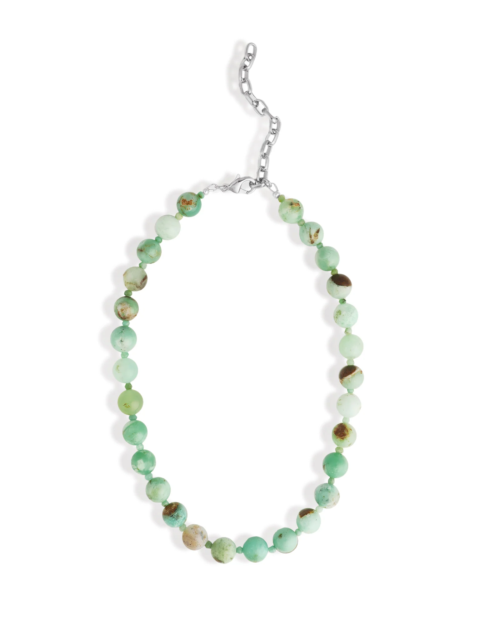 Chrysoprase Beaded Necklace | 10mm - Image 3