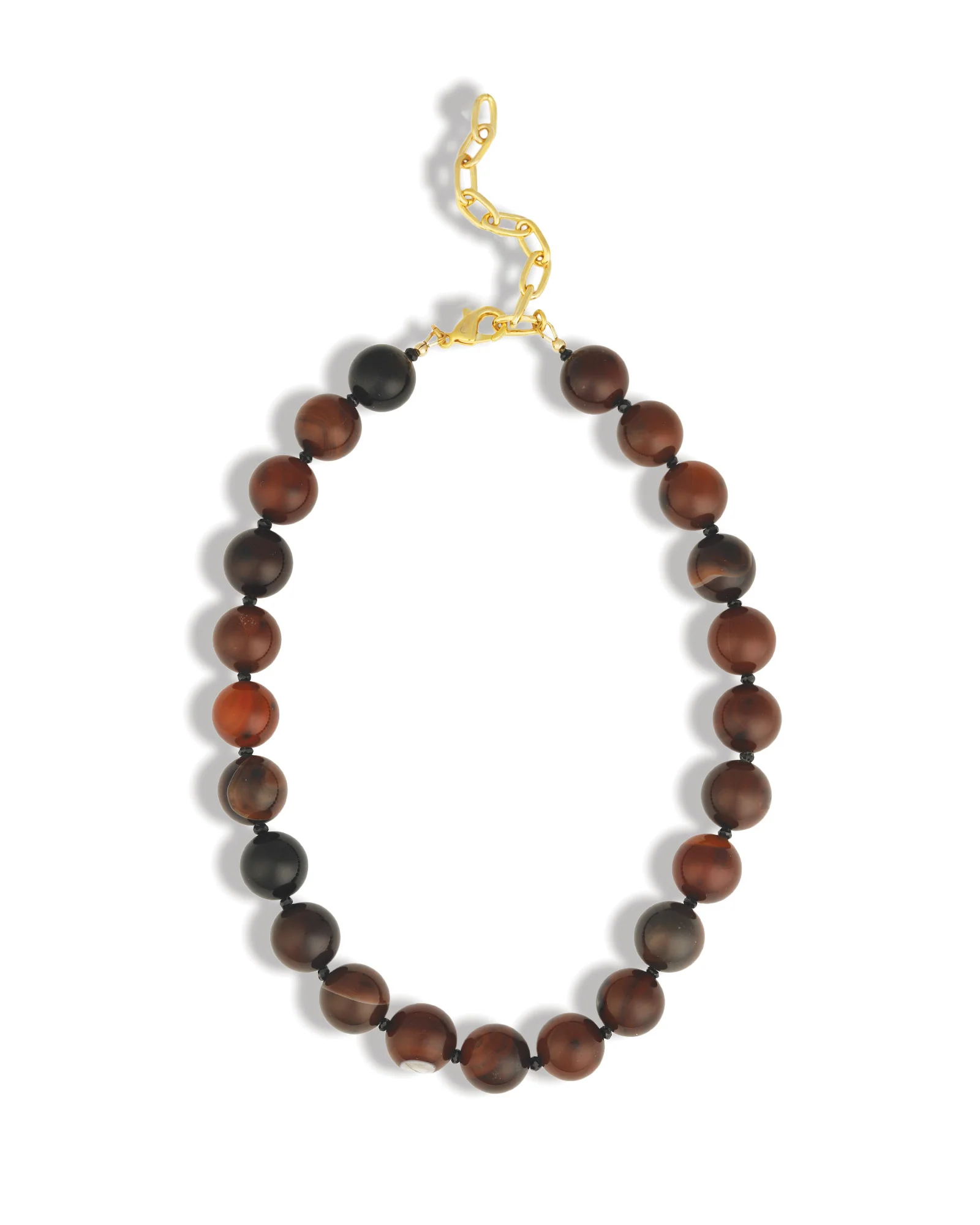 Dream Agate Chunky Beaded Necklace | 14mm - Image 3