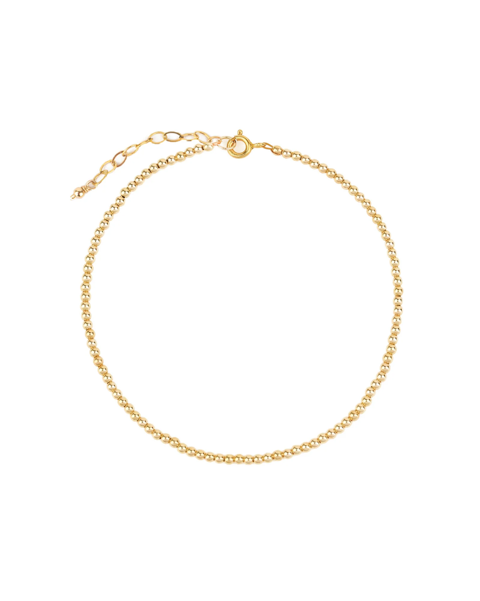 2.5mm Beaded Anklet