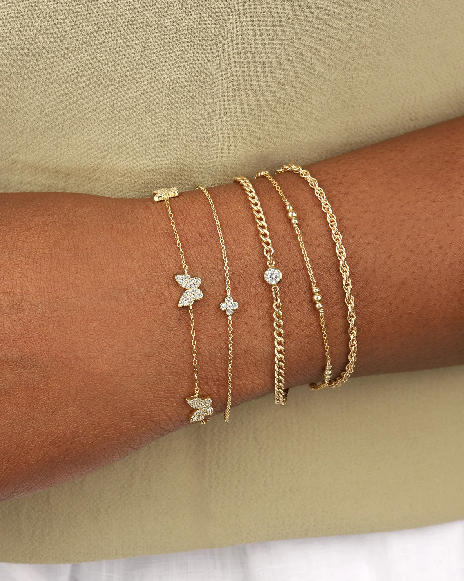 Graduated Bead Station Bracelet - Image 2