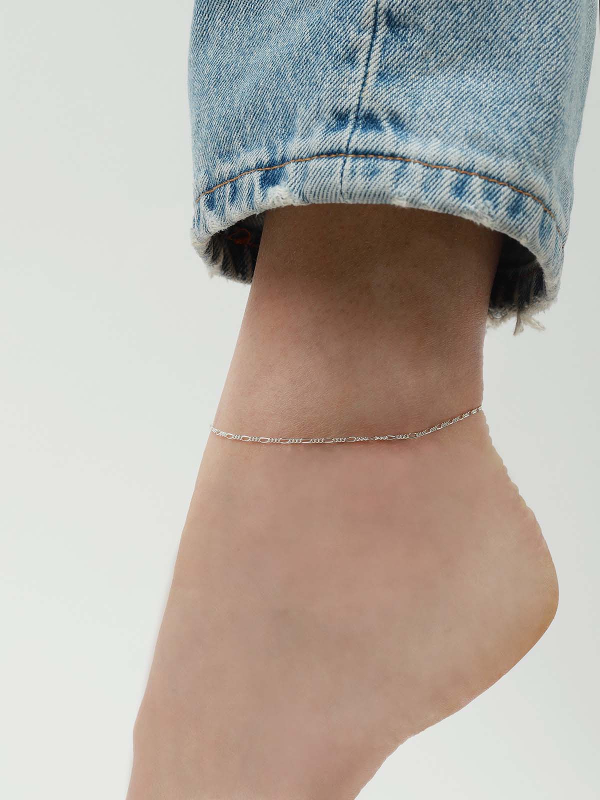Figaro Chain Anklet I Small - Image 2