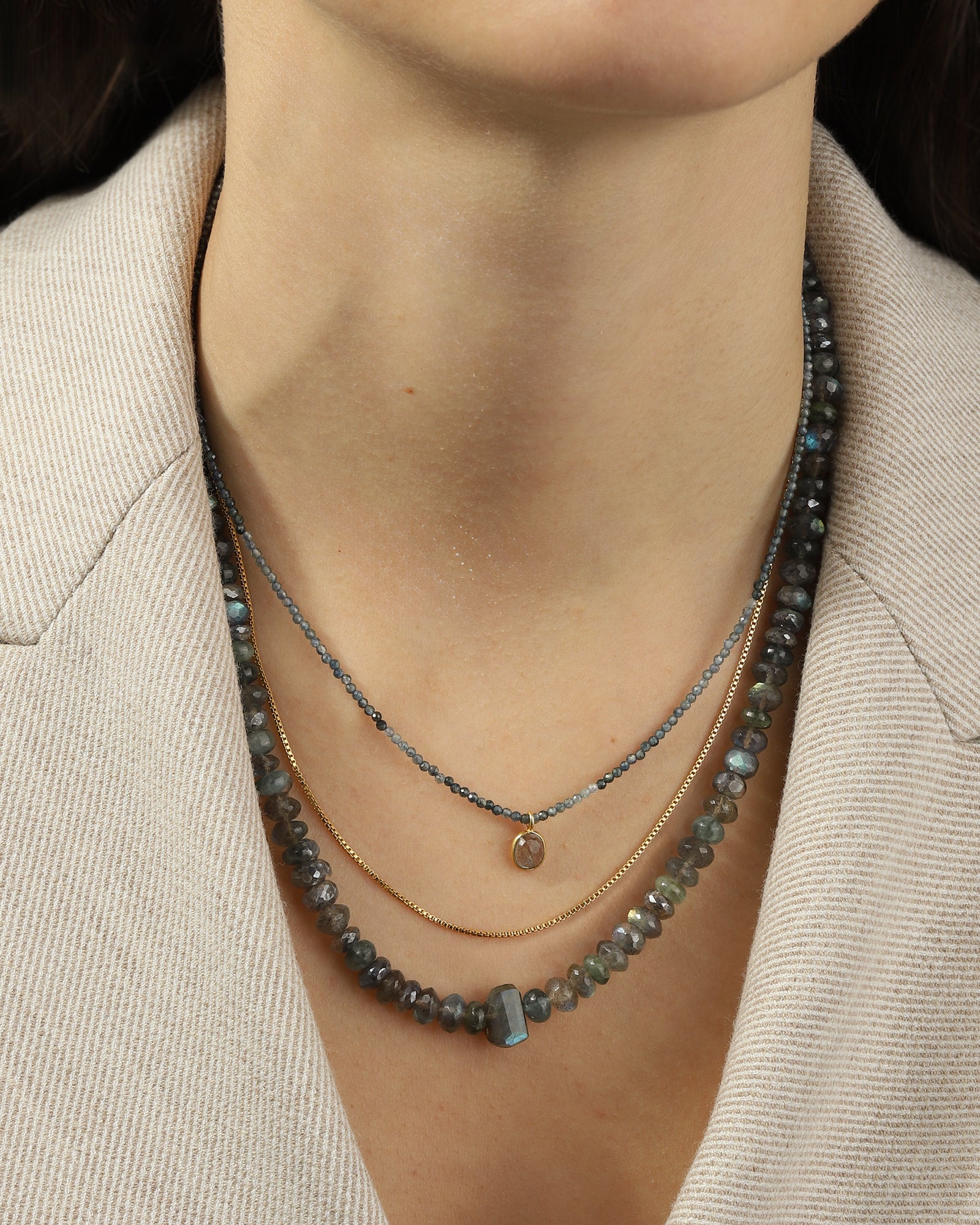 Square Box Chain Necklace - Image 2