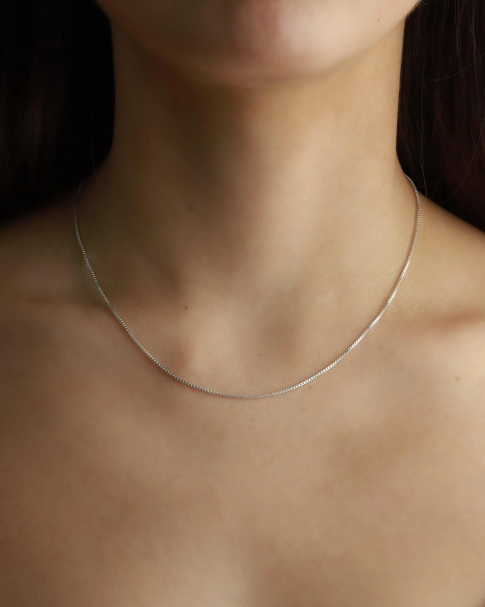 Square Box Chain Necklace - Image 2