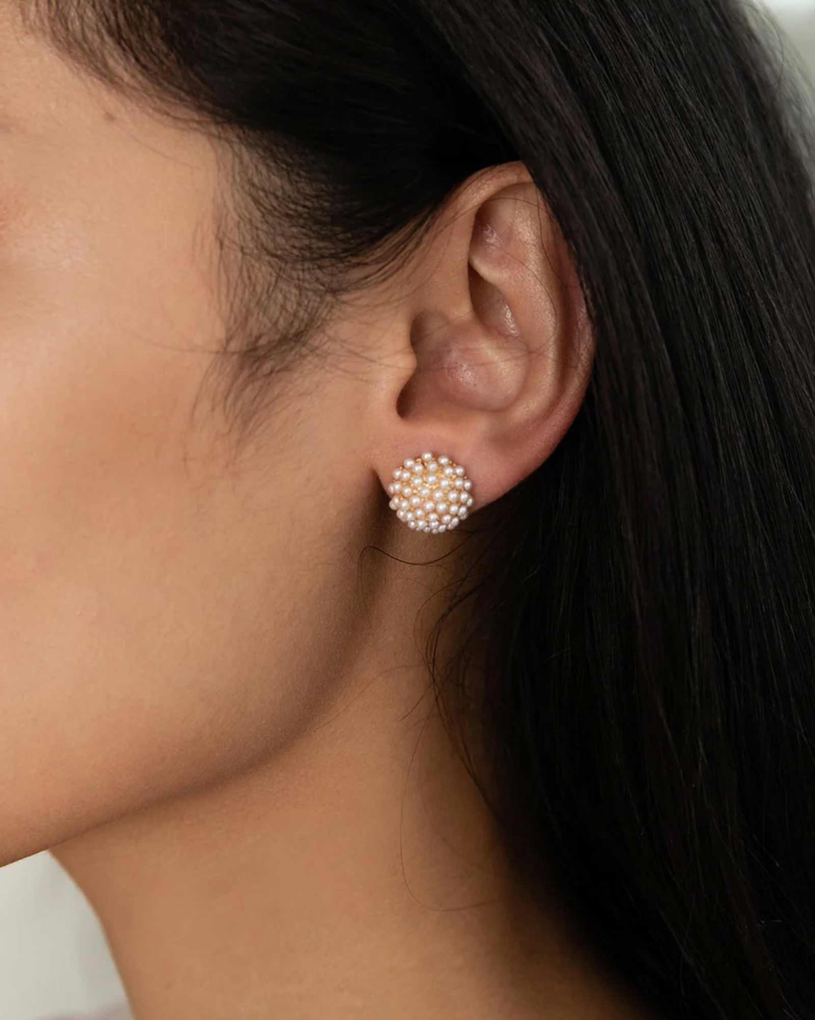 Pearl Pavé Studs - Image 2
