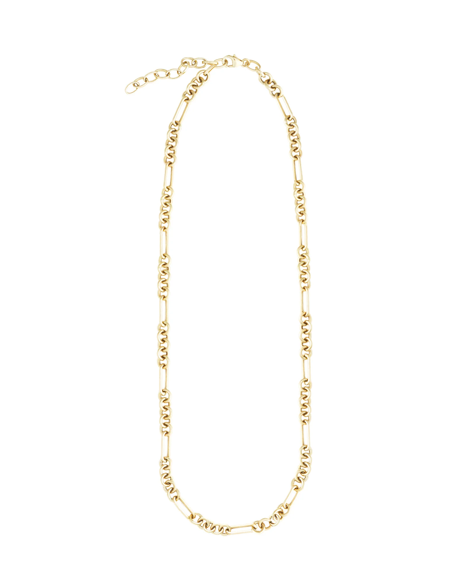 Sculpted Oval Chain Necklace - Image 3