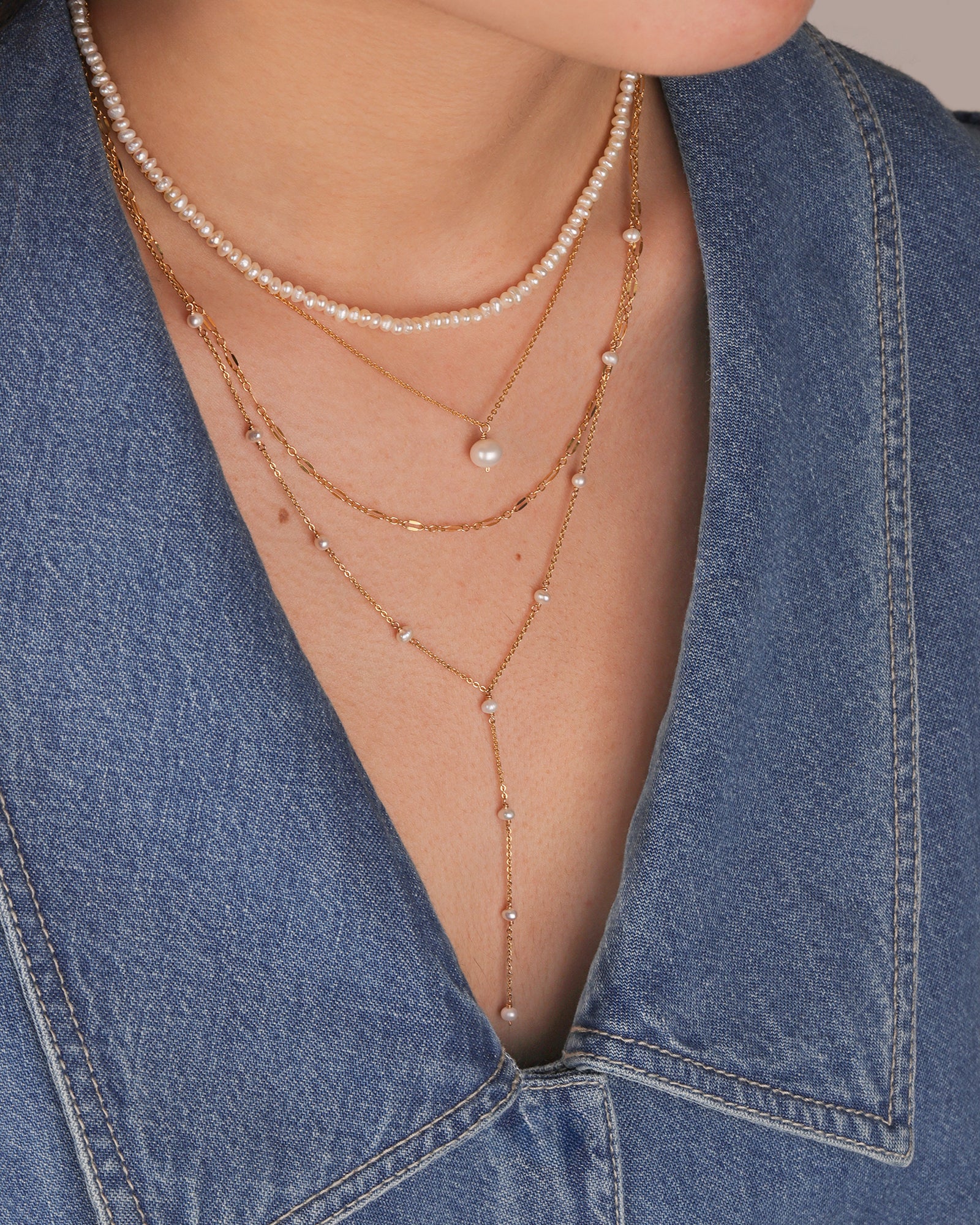 Pearl Drop Necklace | 6mm - Image 2