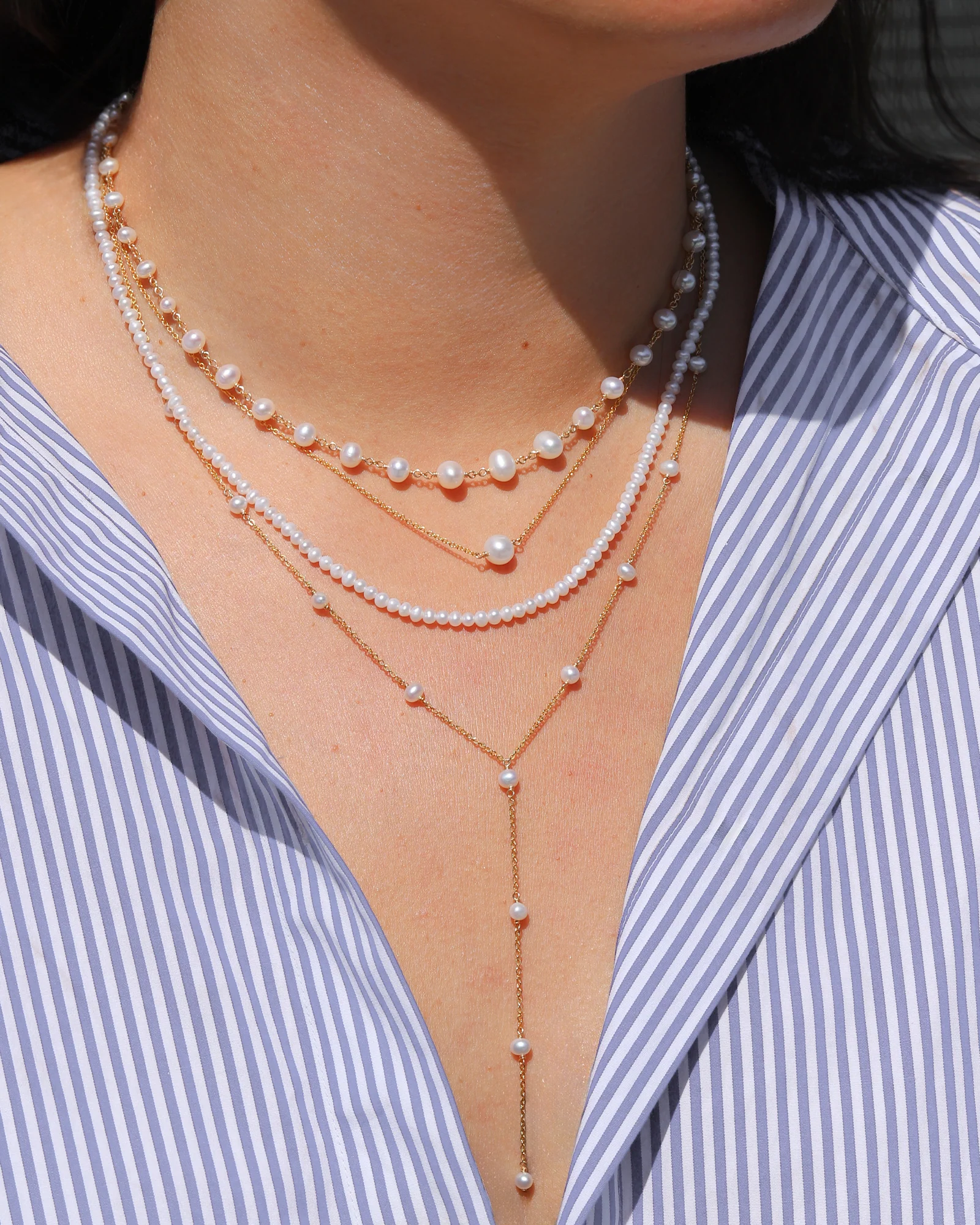 Pearl East-West Necklace - Image 2