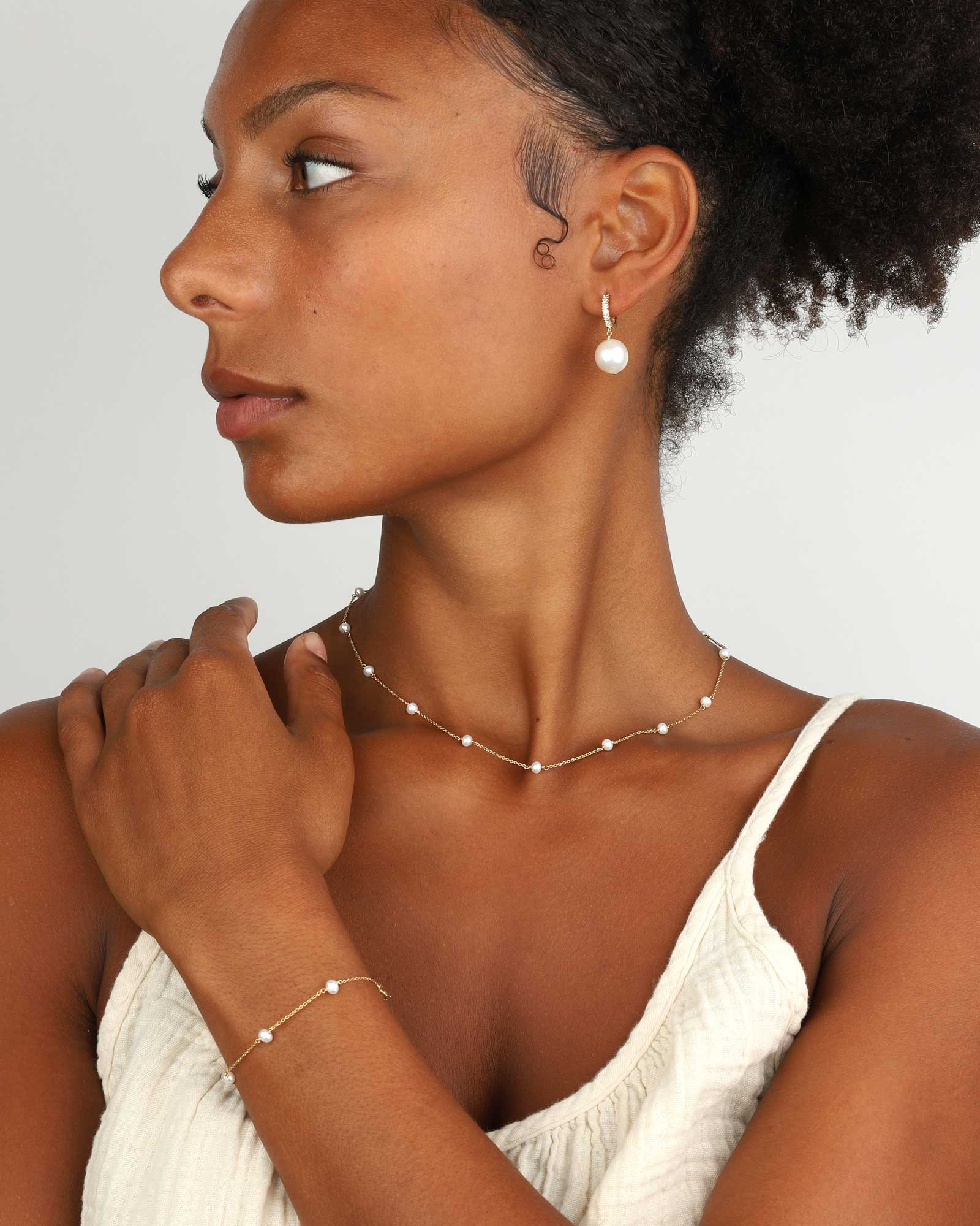 Pearl Station Necklace - Image 3