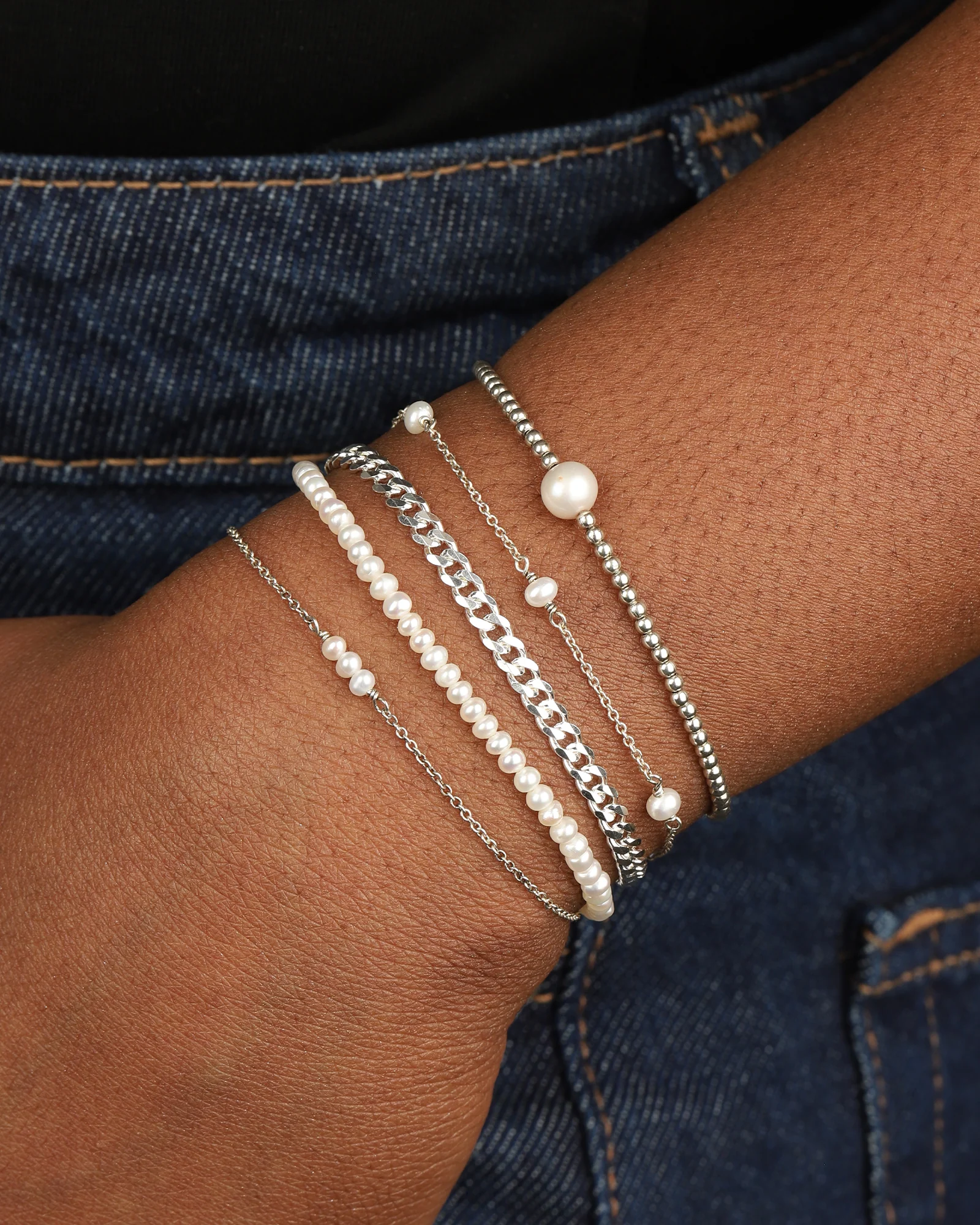 Three Pearl Bracelet - Image 2