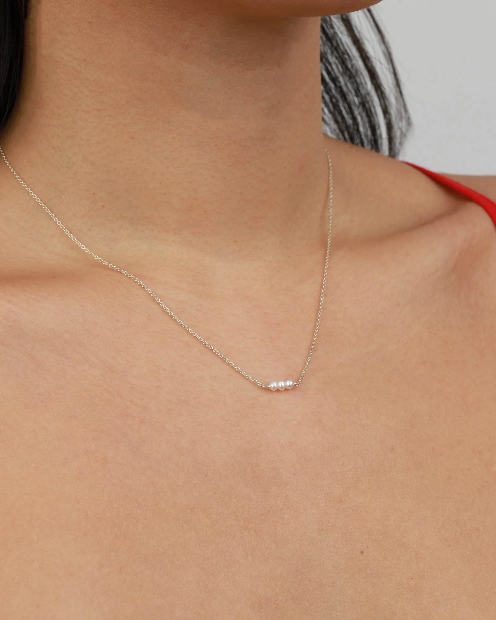 Three Pearl Necklace - Image 2