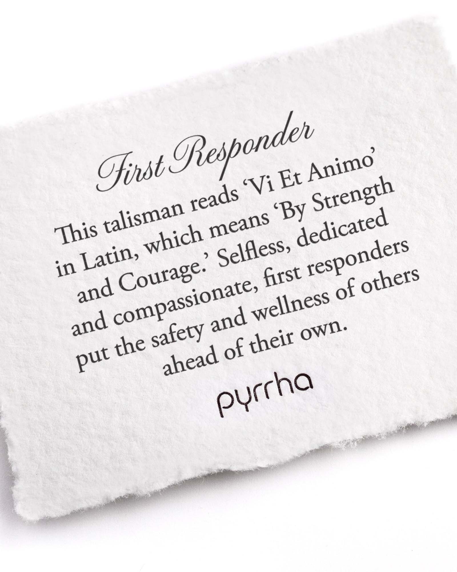 First Responder 14k Gold Talisman - Image 2