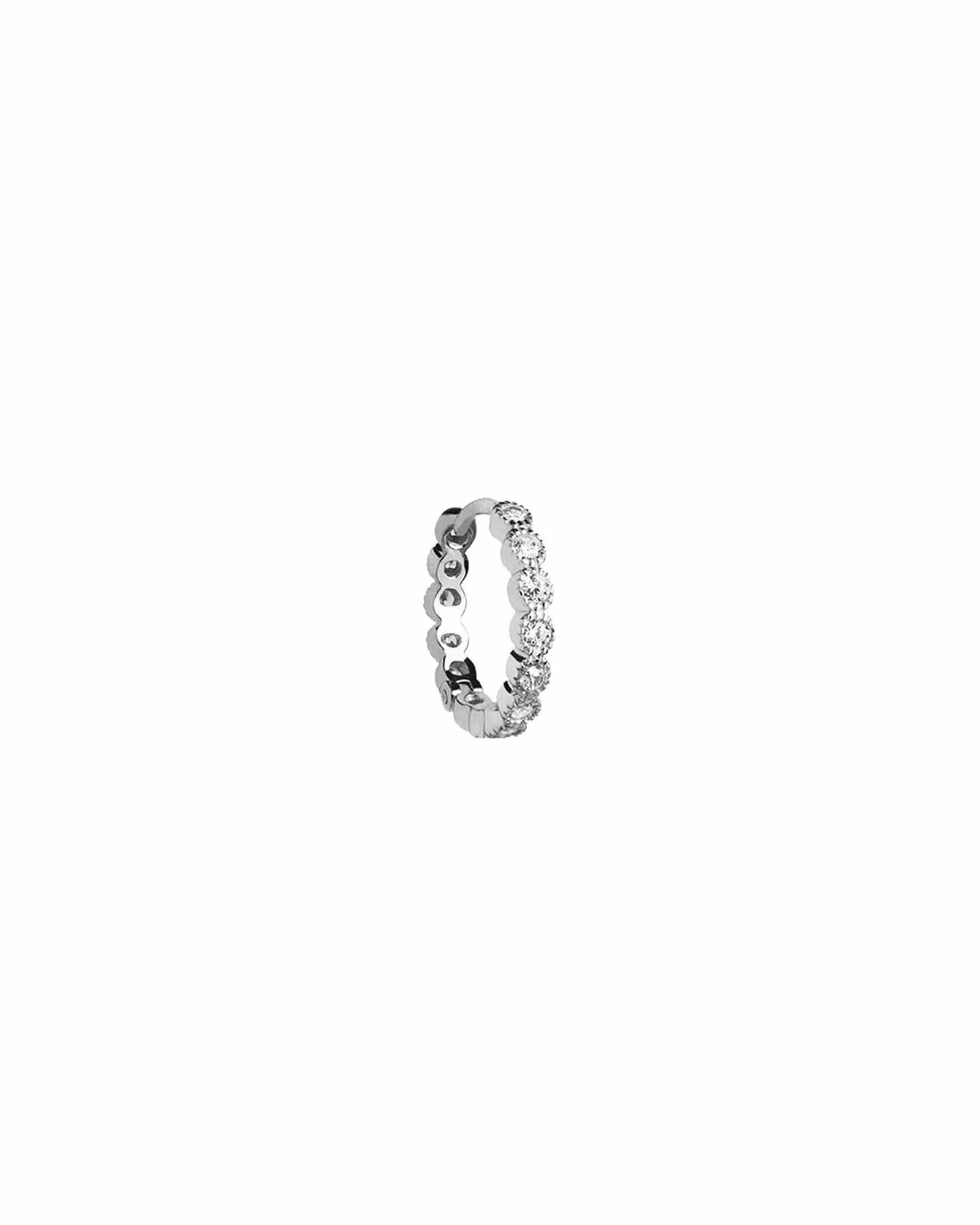 Bezel CZ Single Huggie I 13mm