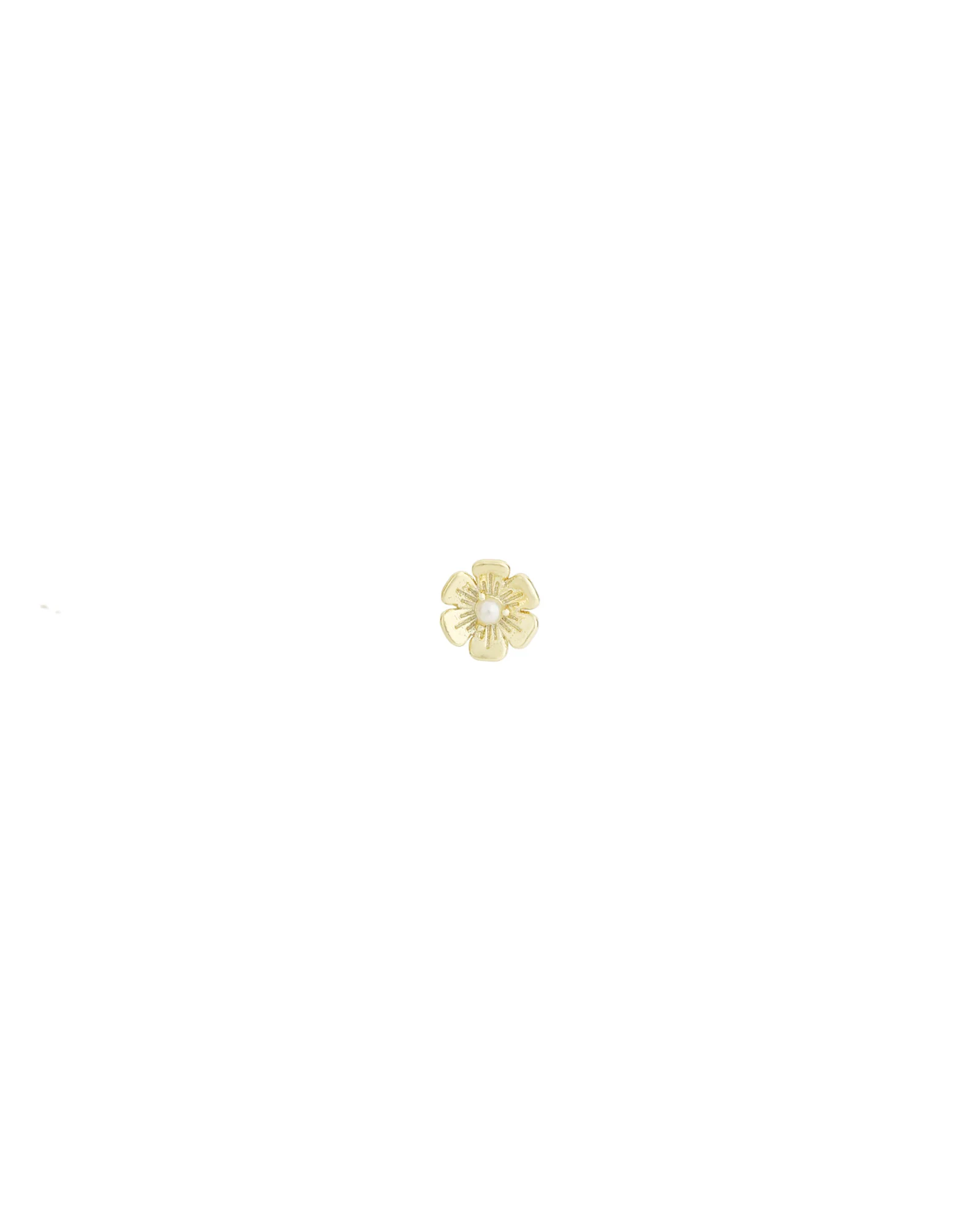 Birthstone Flower Single Stud