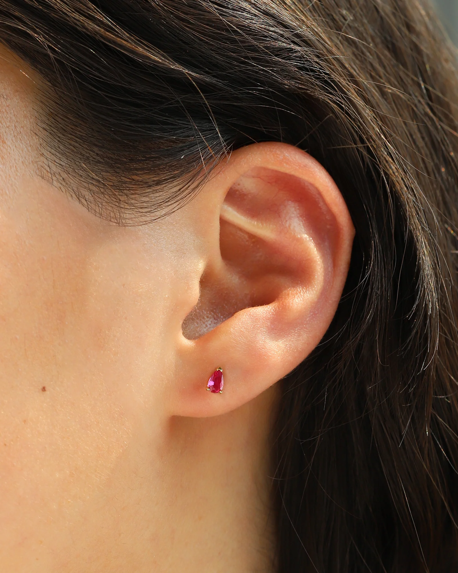 Birthstone Mix Shape CZ Studs - Image 2