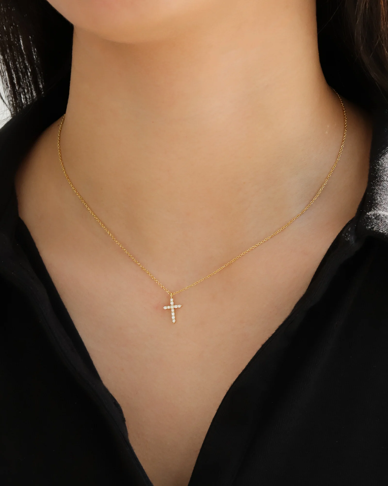 Cross CZ Necklace - Image 2