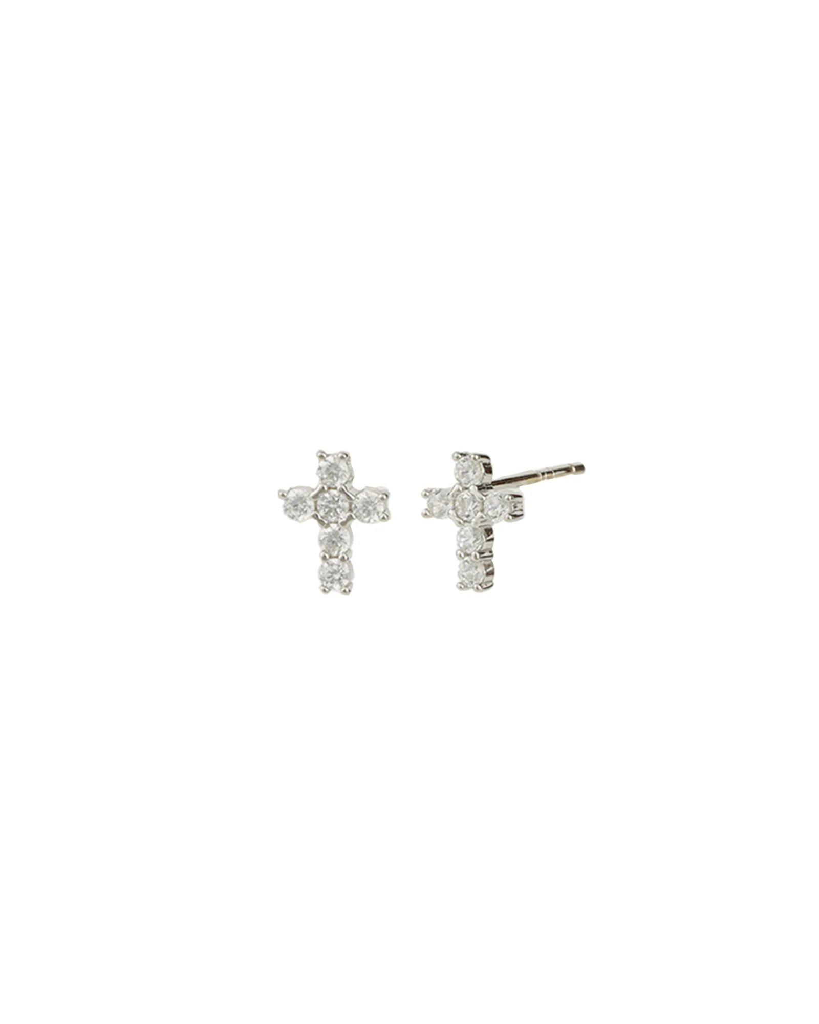 Cross CZ Studs