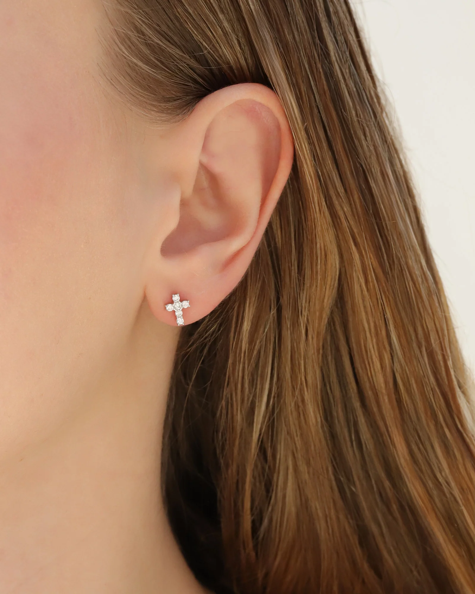 Cross CZ Studs - Image 2
