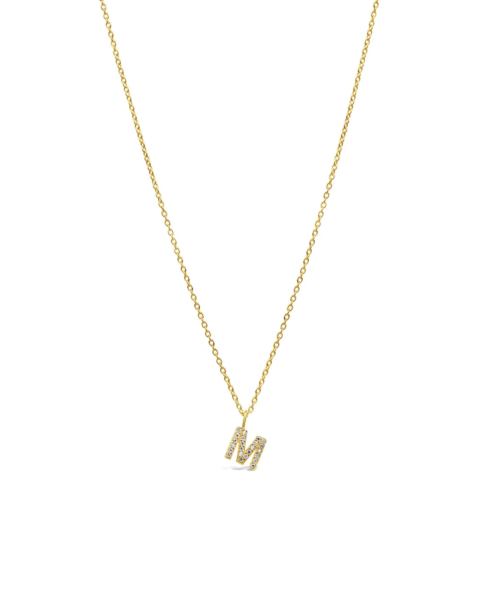 CZ Initial Necklace - Image 14