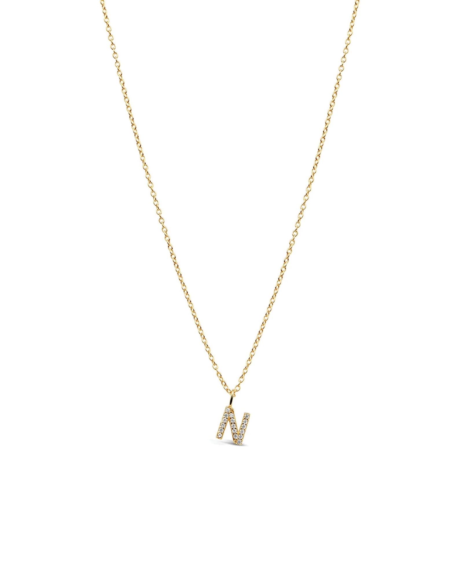 CZ Initial Necklace - Image 15