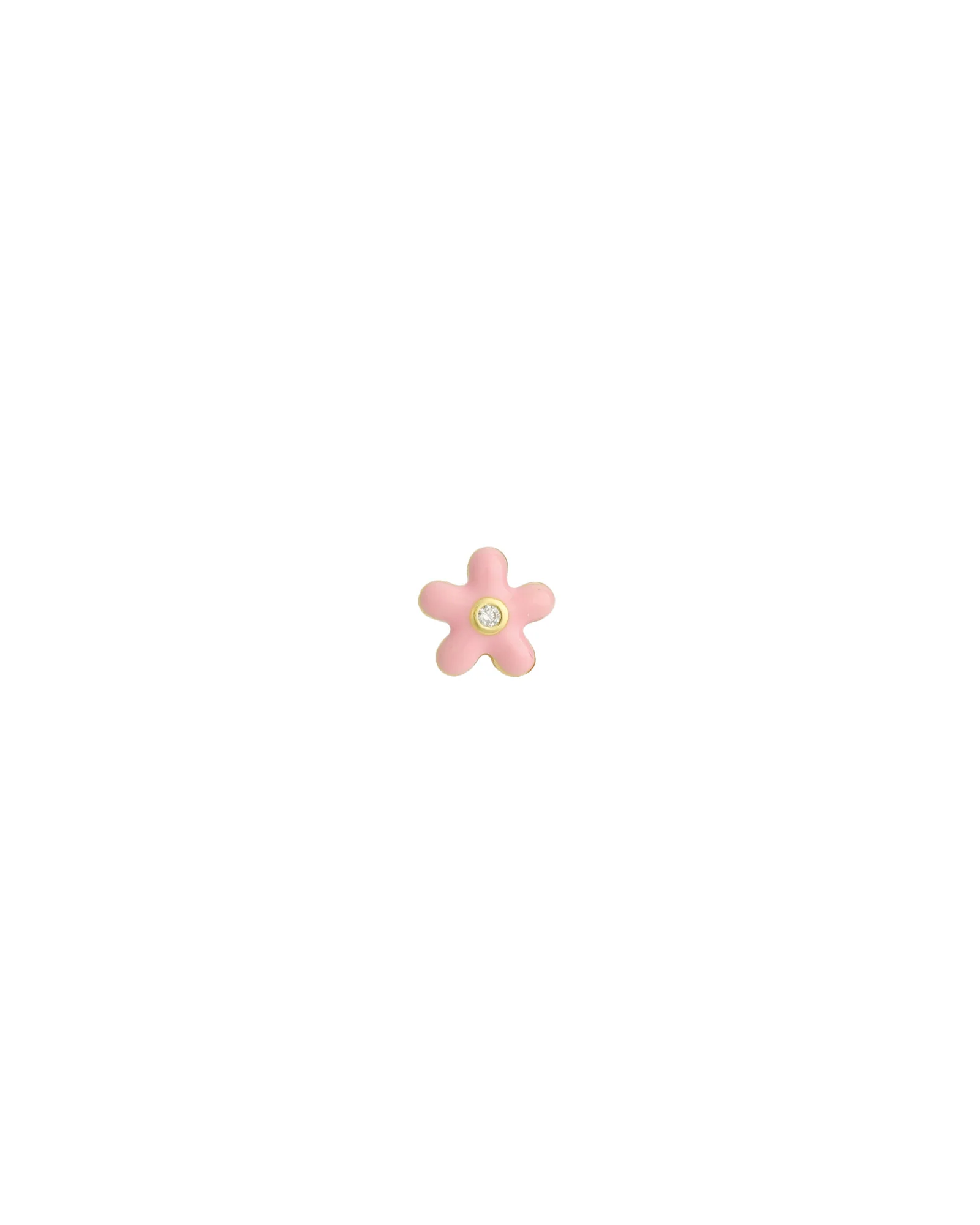 Daisy Enamel CZ Single Stud