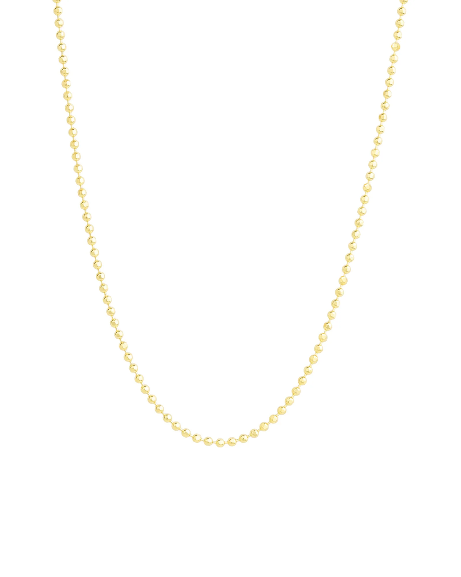 Diamond Cut Ball Chain Necklace