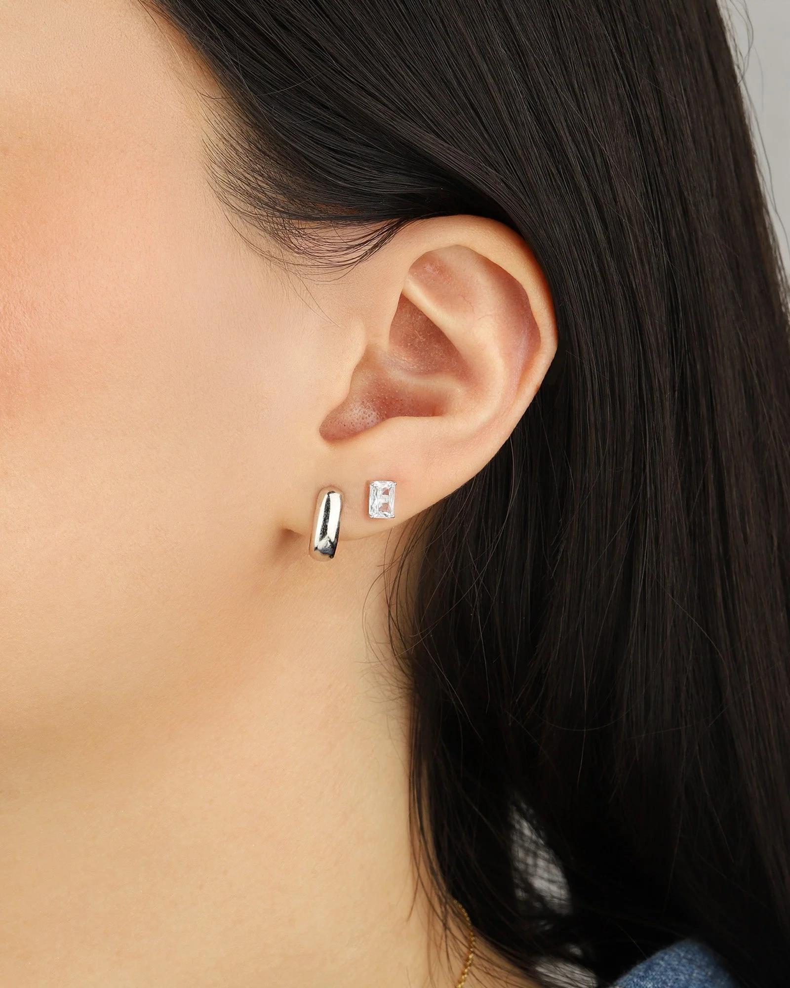 Emerald Cut Studs - Image 2