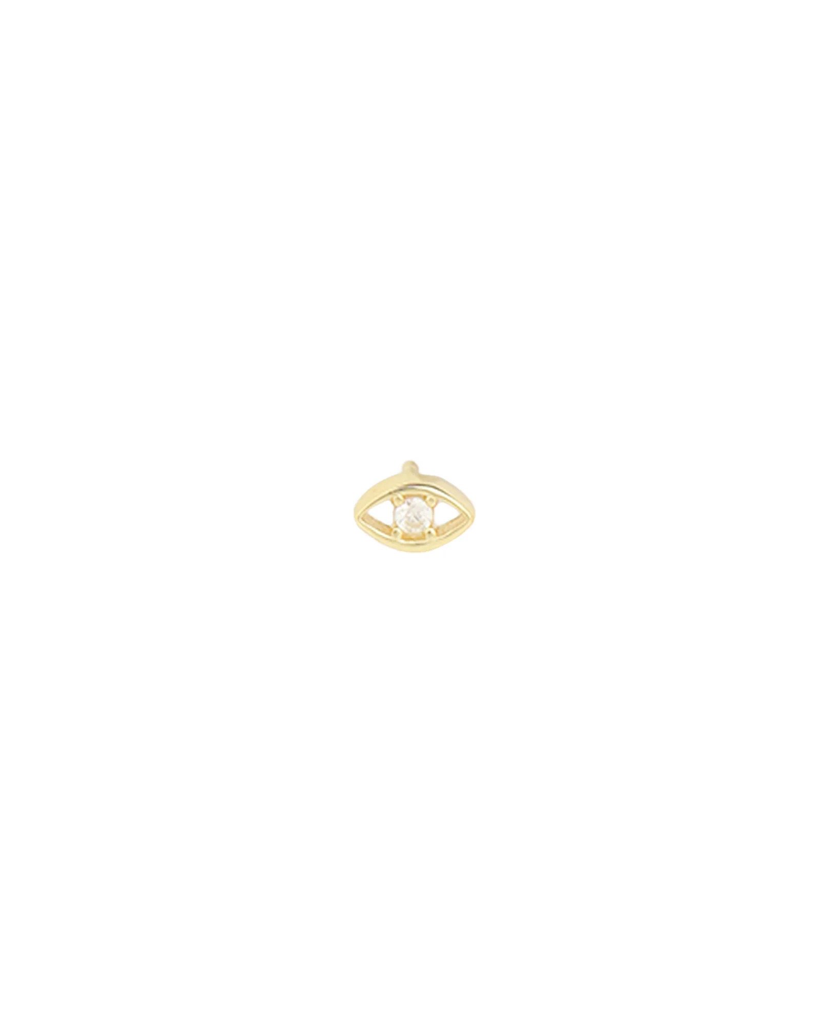 Evil Eye CZ Single Stud