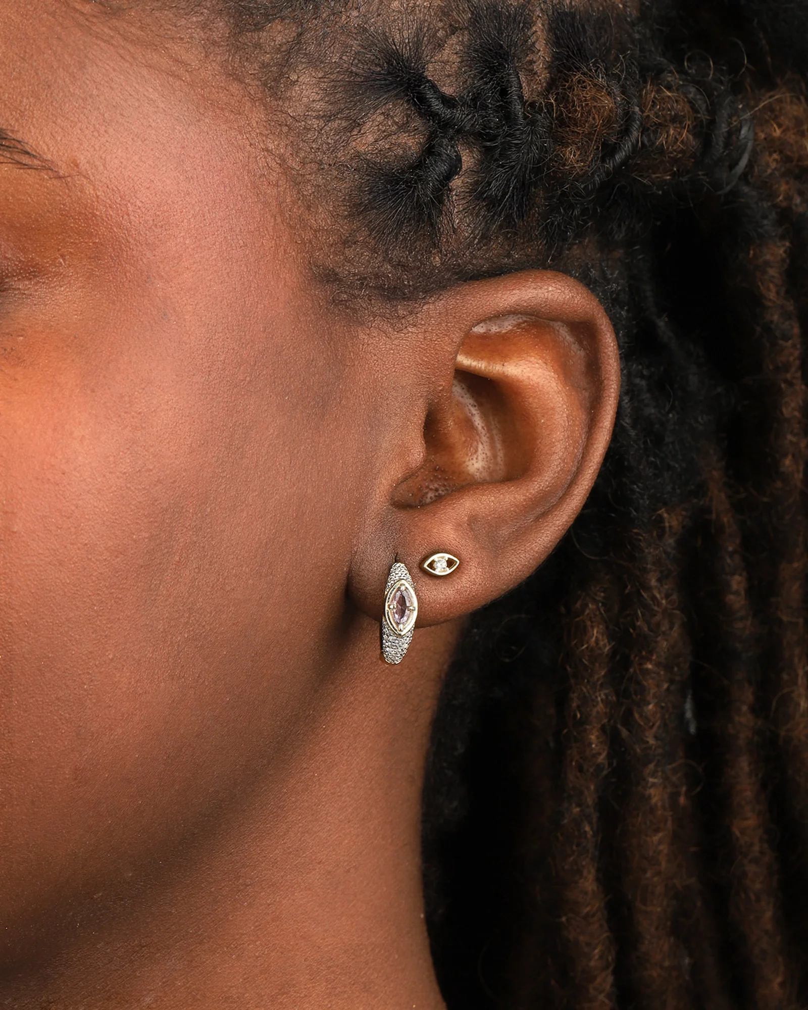 Evil Eye CZ Single Stud - Image 2