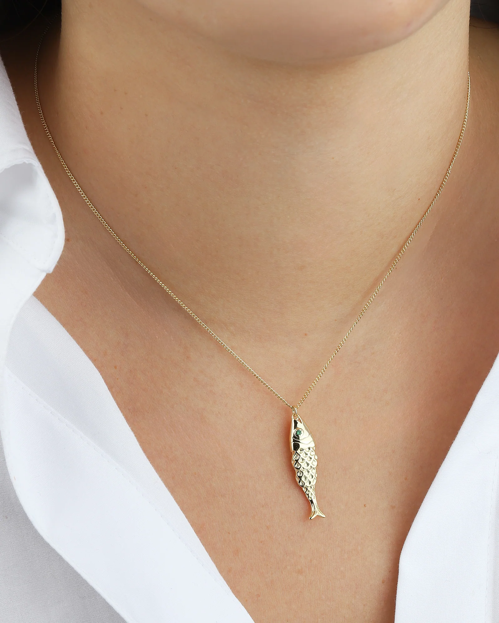 Fish CZ Necklace - Image 4