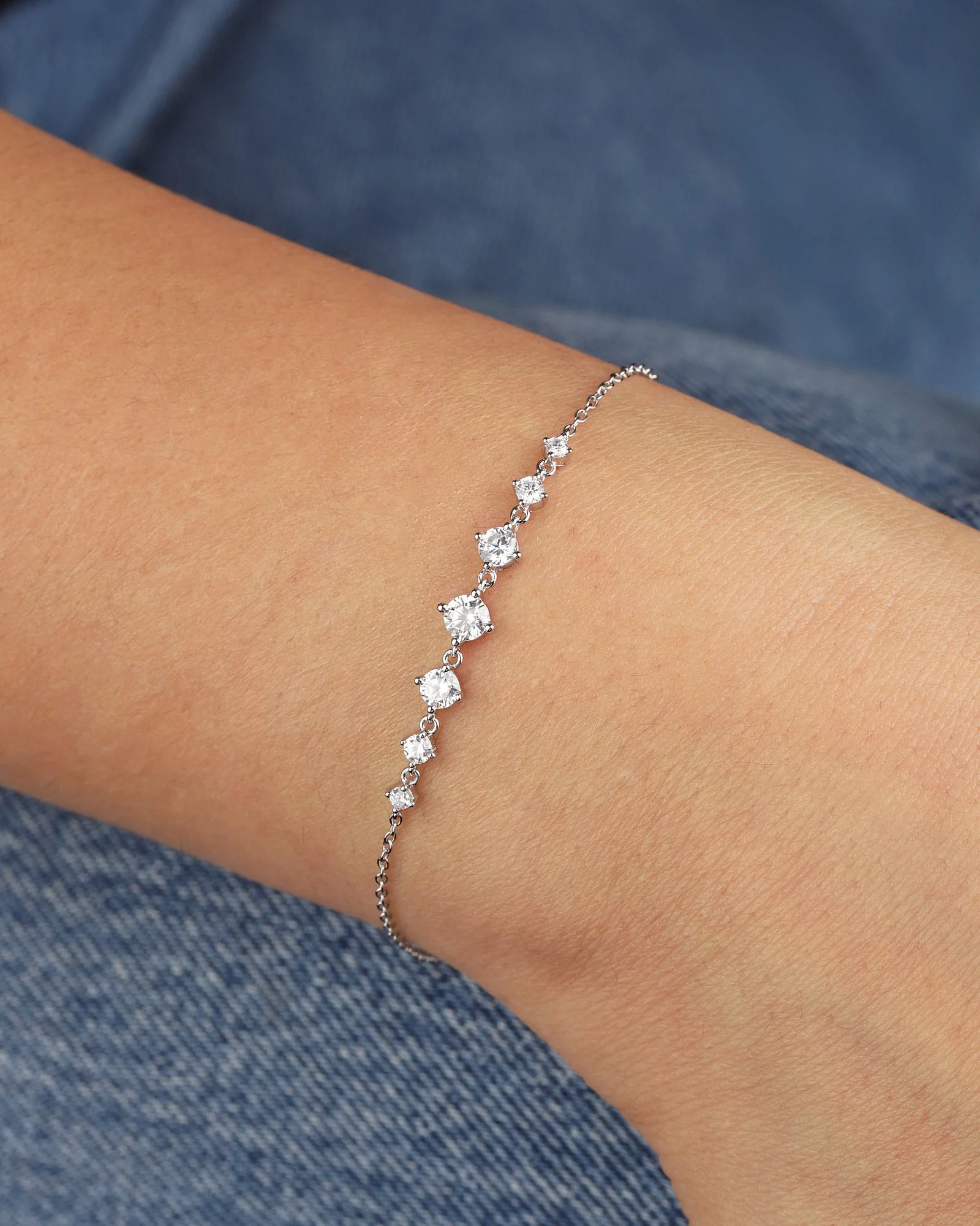 Gradual CZ Bracelet - Image 2