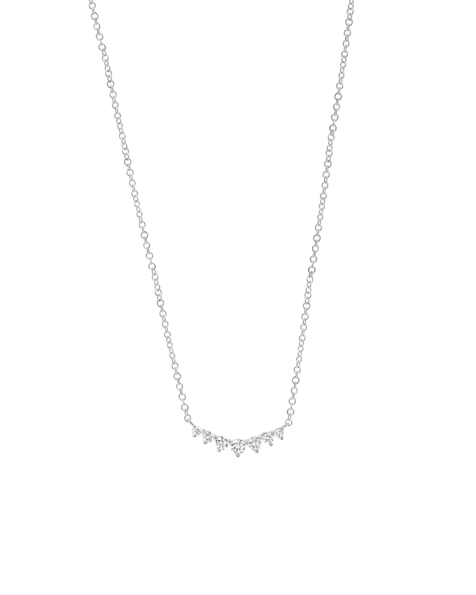 Gradual Round CZ Necklace