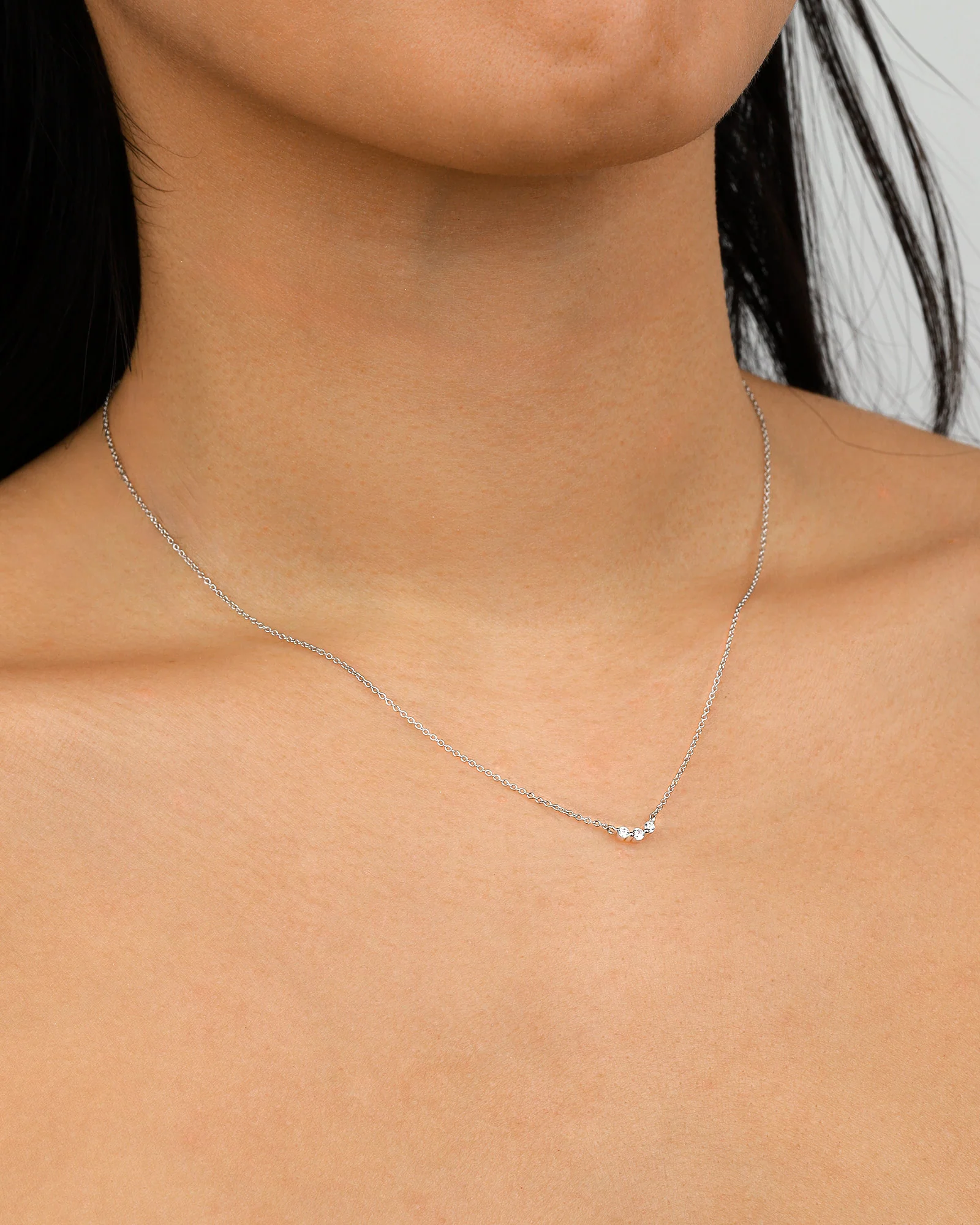 Graduated CZ Necklace - Image 2