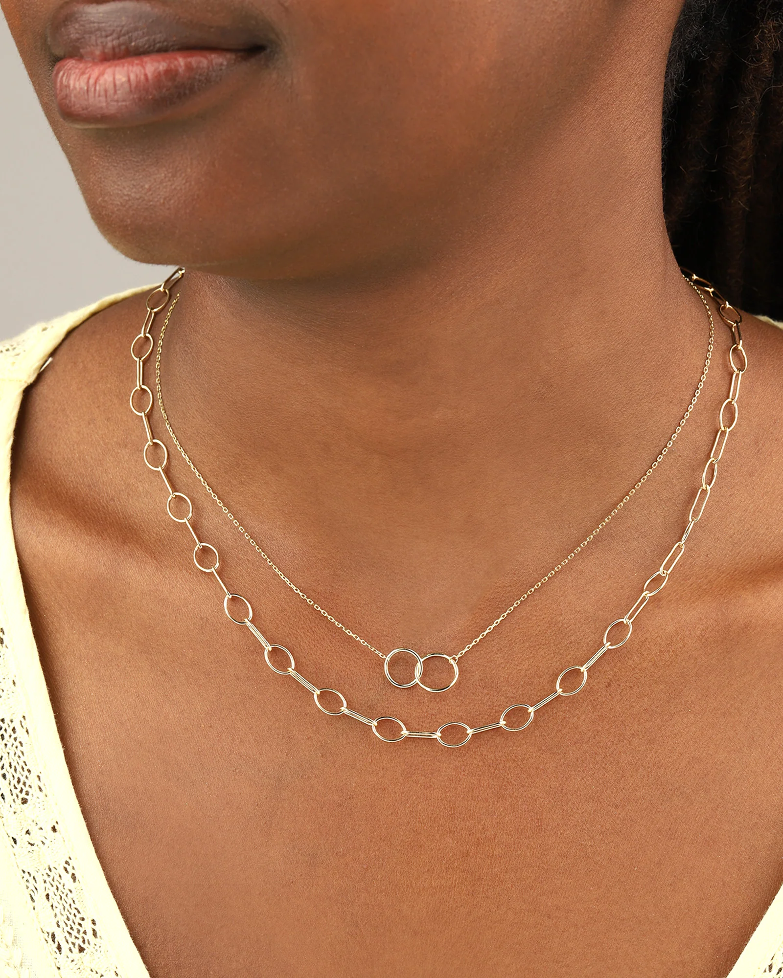 Interlocking Circle Necklace - Image 2