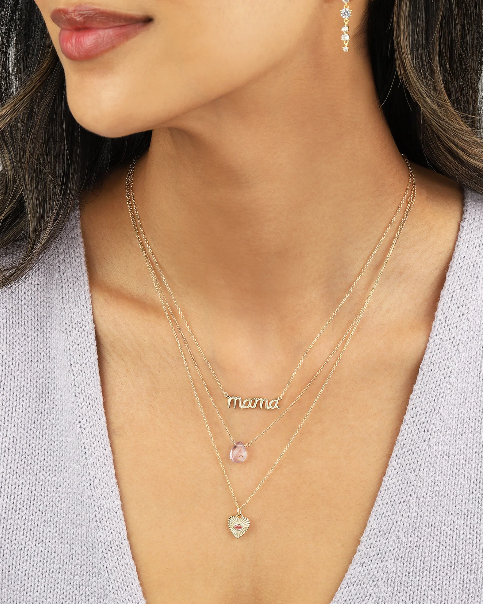 Mama Cursive Necklace - Image 2