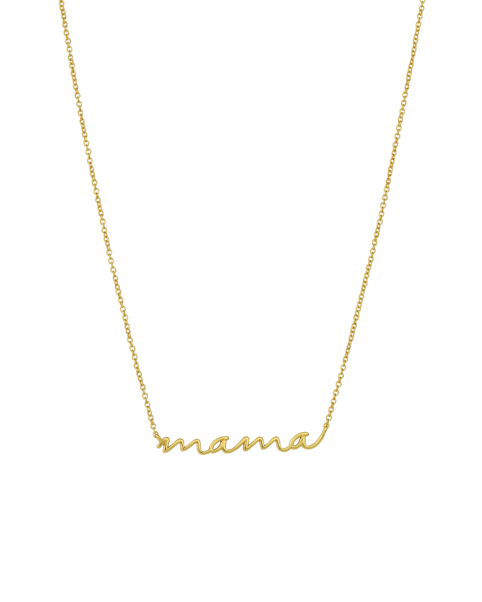 Mama Lowercase Script Necklace