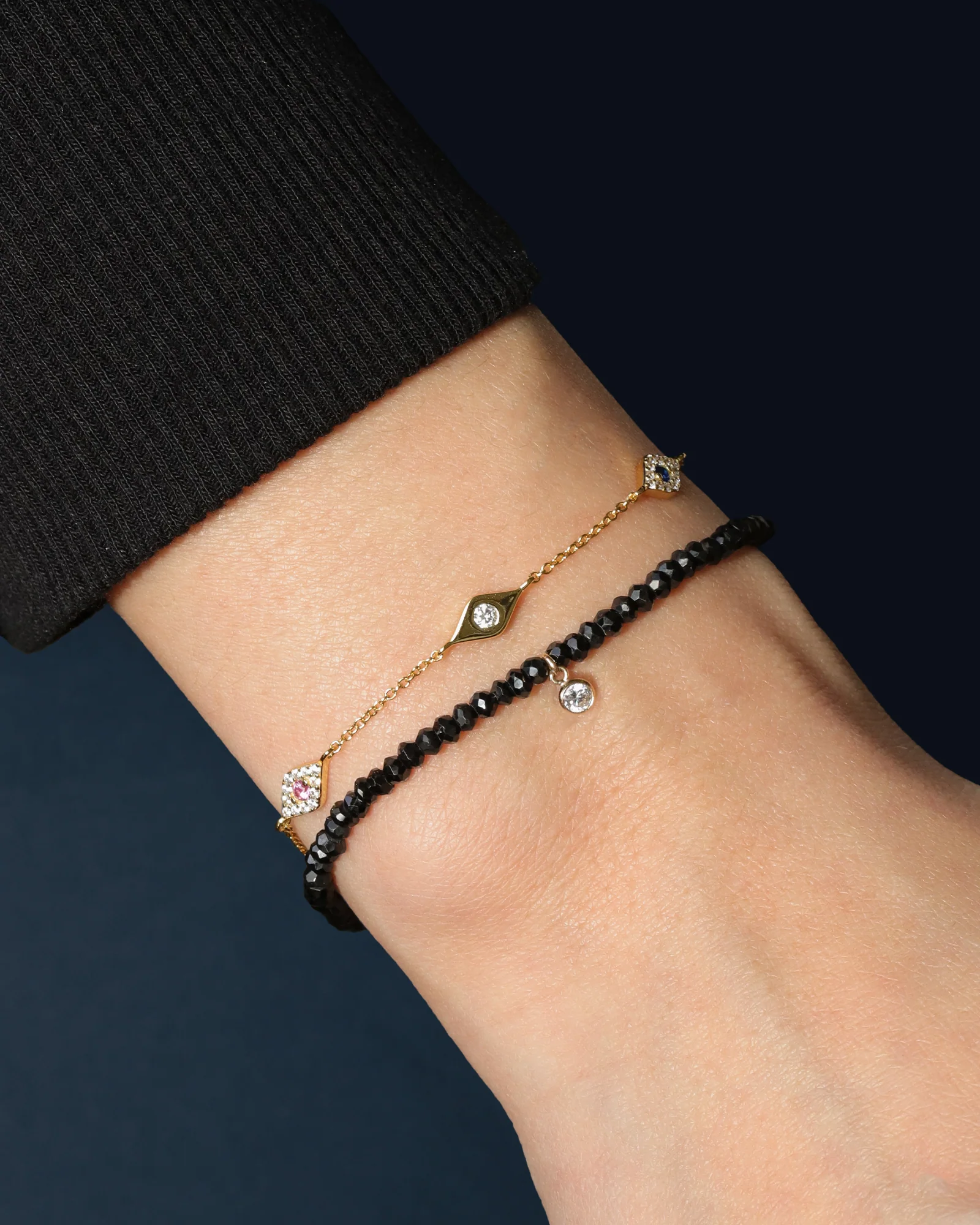 Mix Evil Eye CZ Bracelet - Image 3