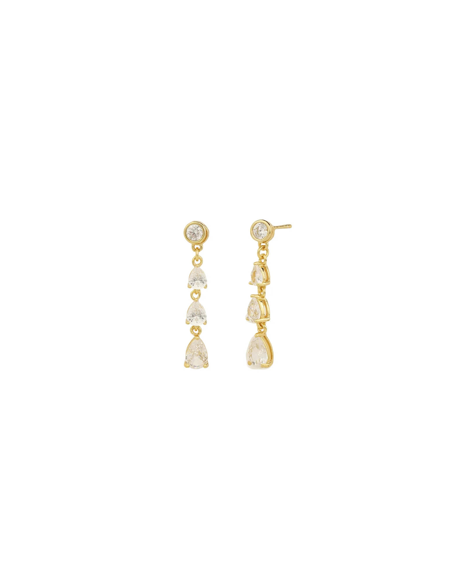 Teardrop CZ Ear Jacket