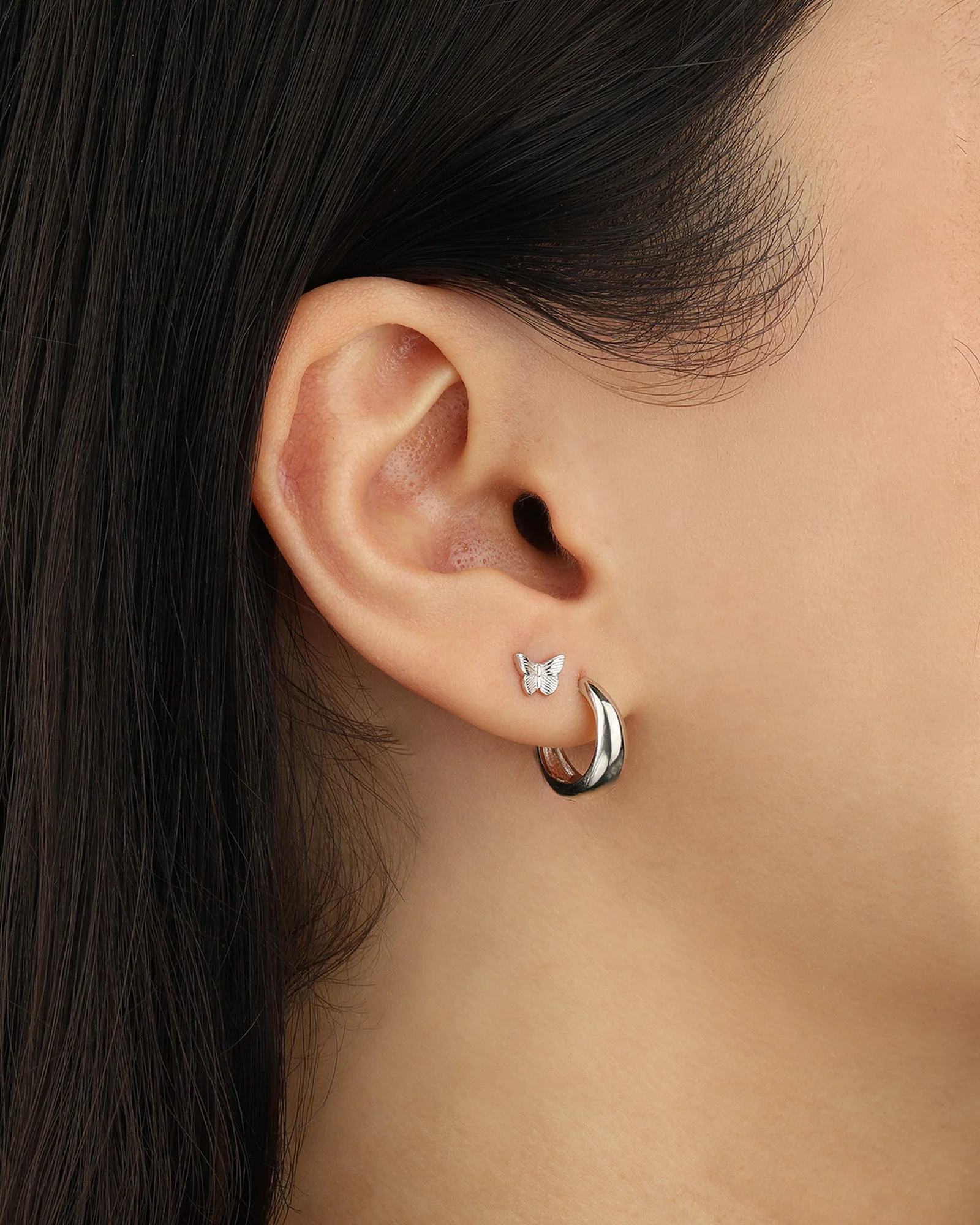 Small Butterfly Single Stud - Image 2