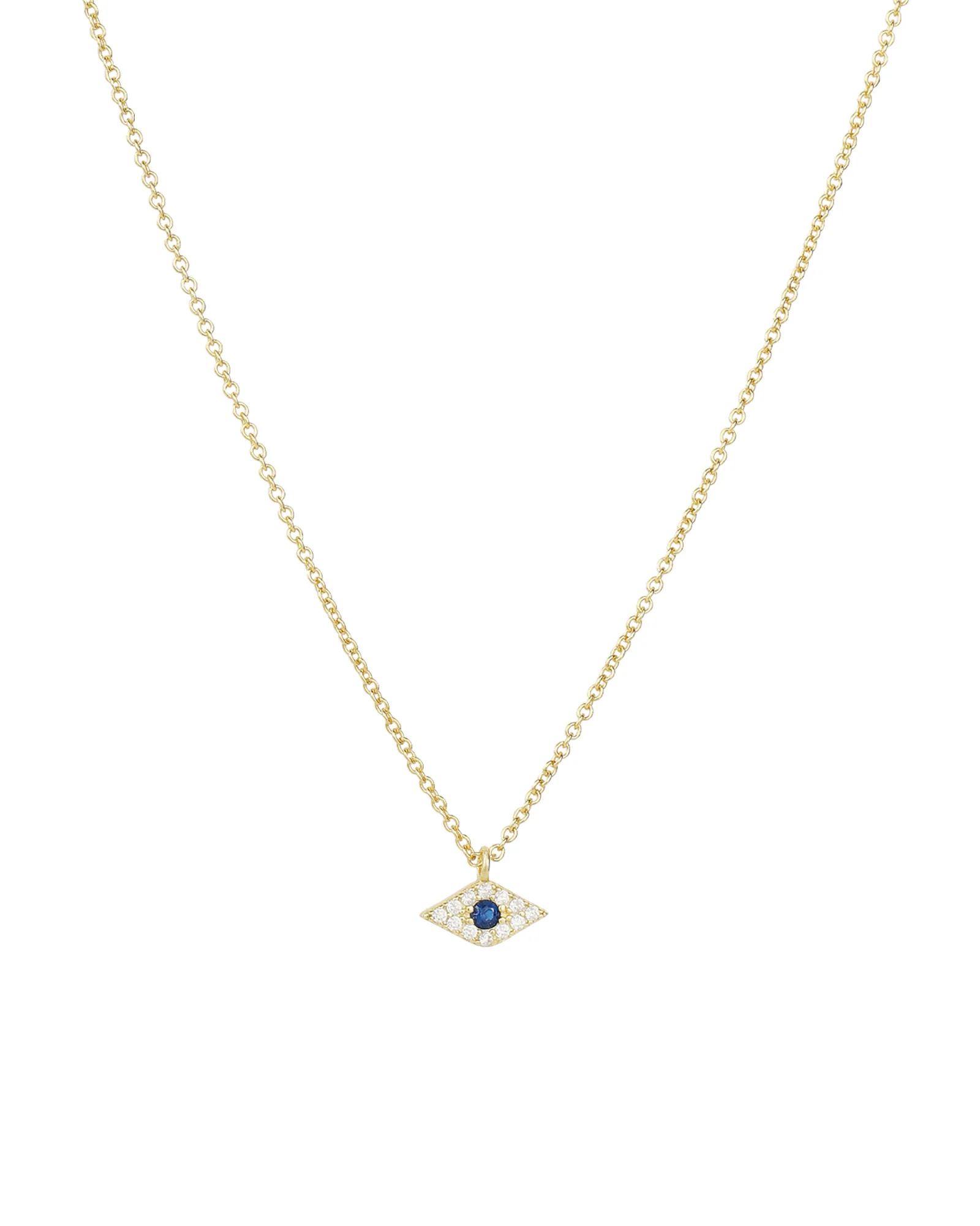Small Evil Eye CZ Necklace