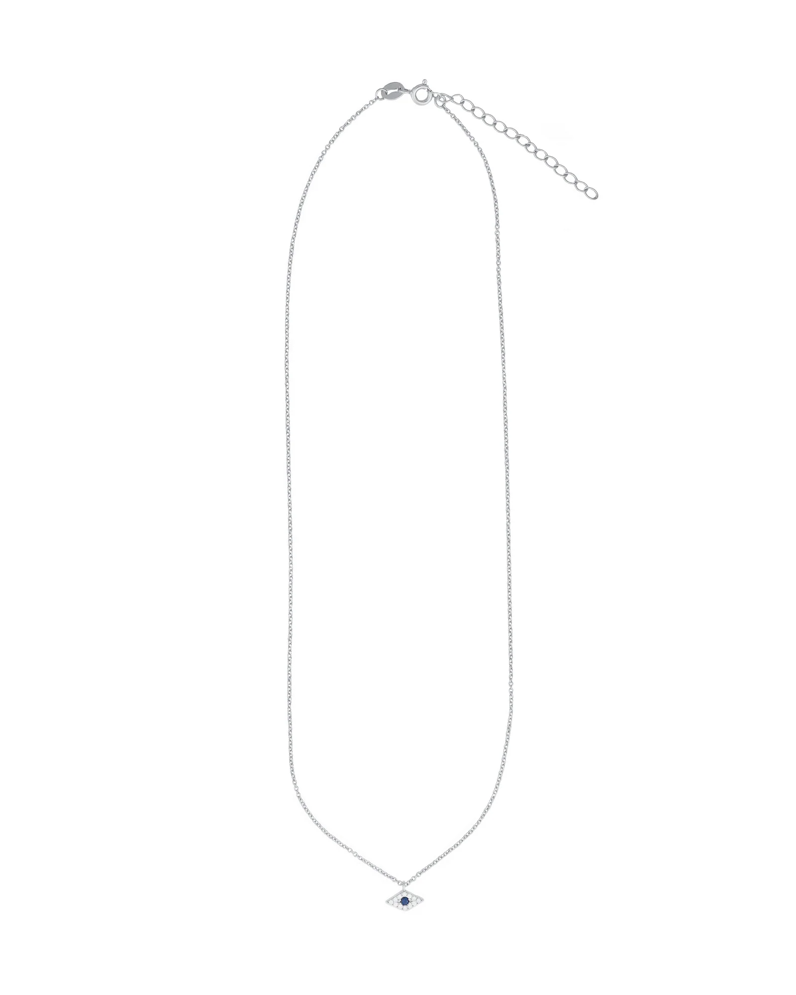 Small Evil Eye CZ Necklace - Image 3