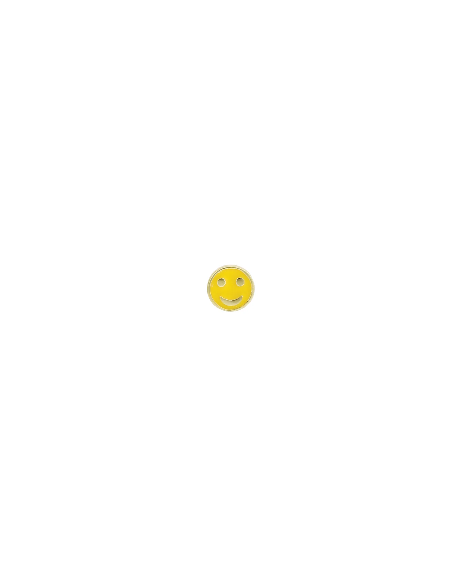 Smiley Face Enamel Single Stud