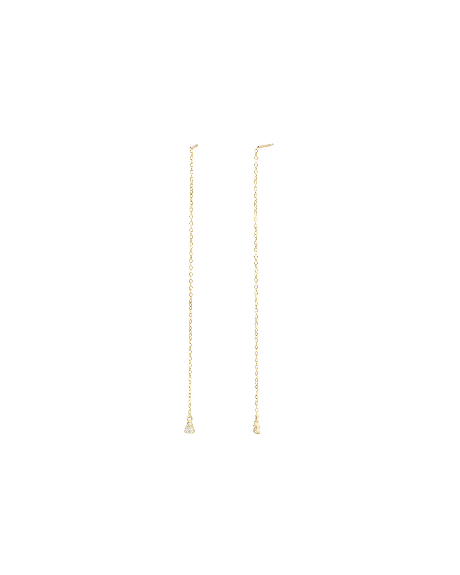 Teardrop CZ Chain Threaders