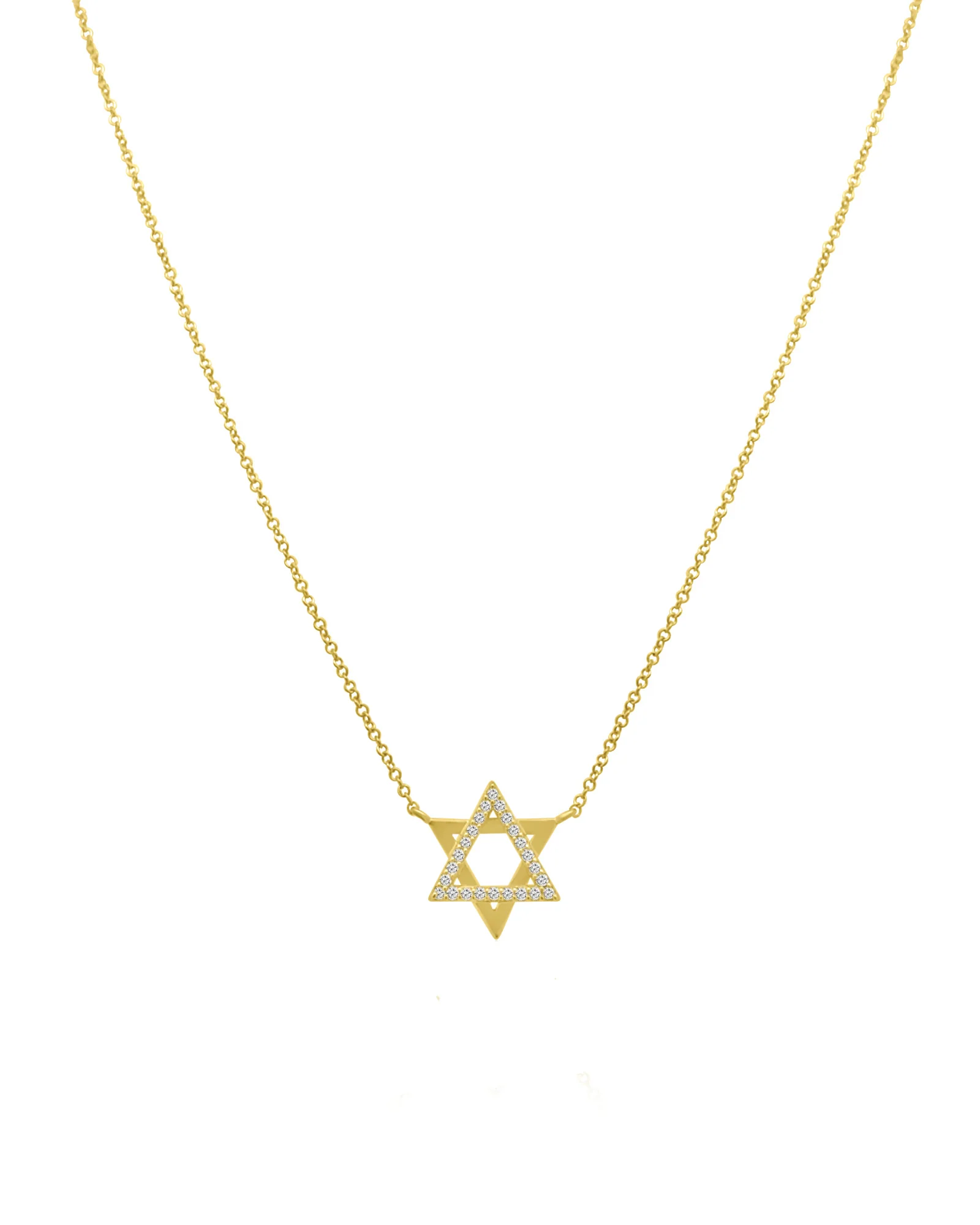 Star of David Diamond Necklace