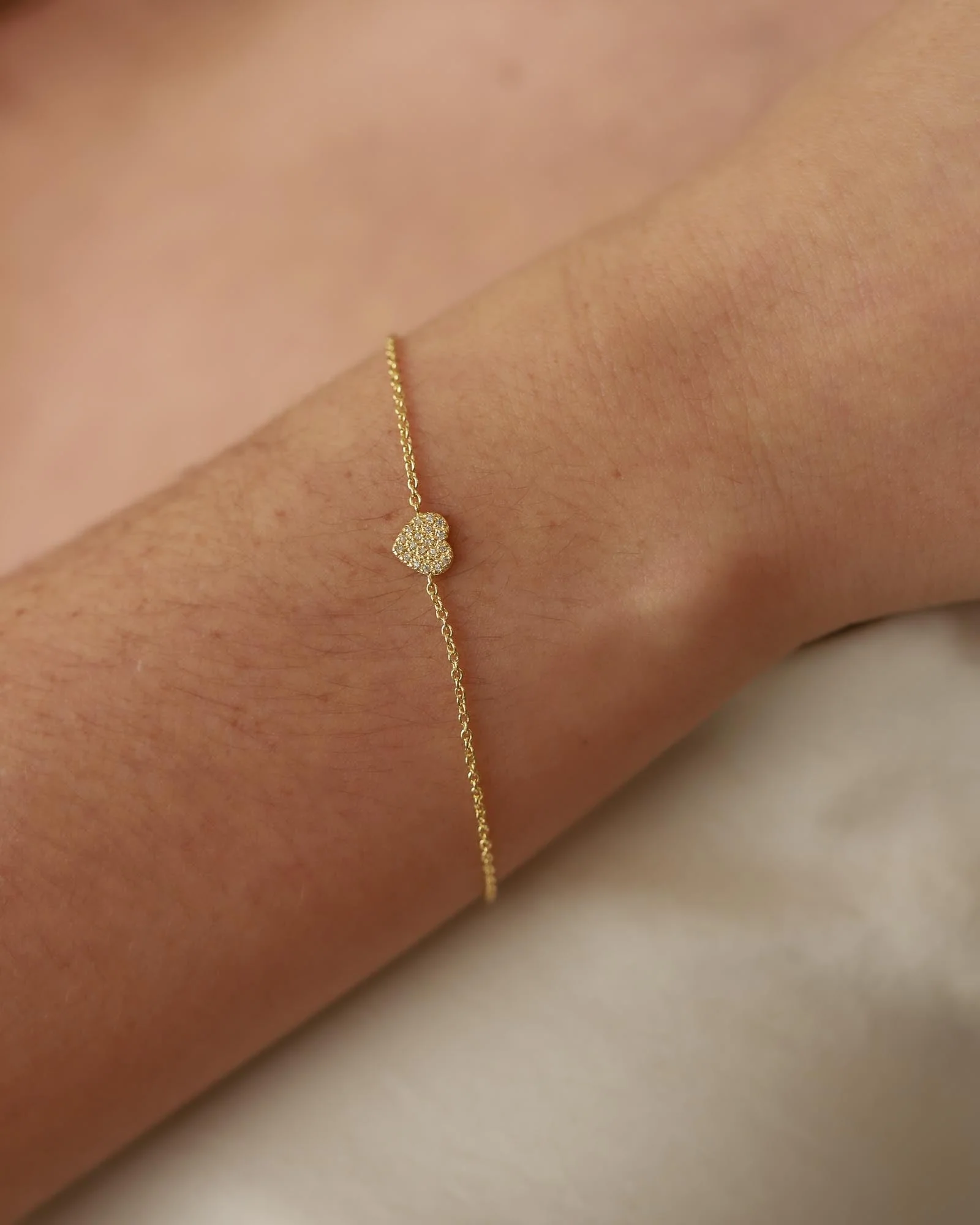 Pavé Heart Bracelet - Image 2