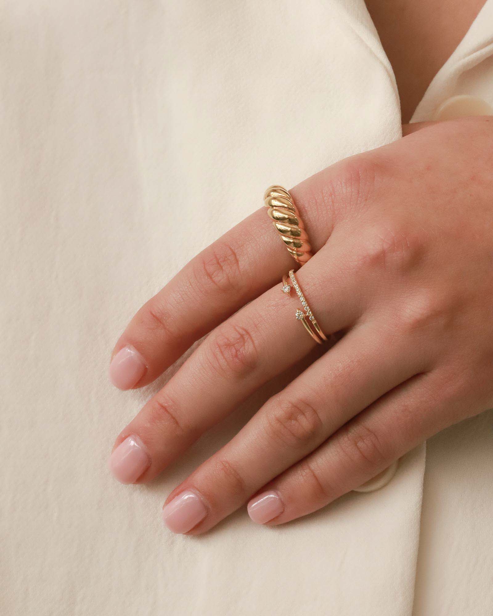 Thin Band Pavé Ring - Image 3