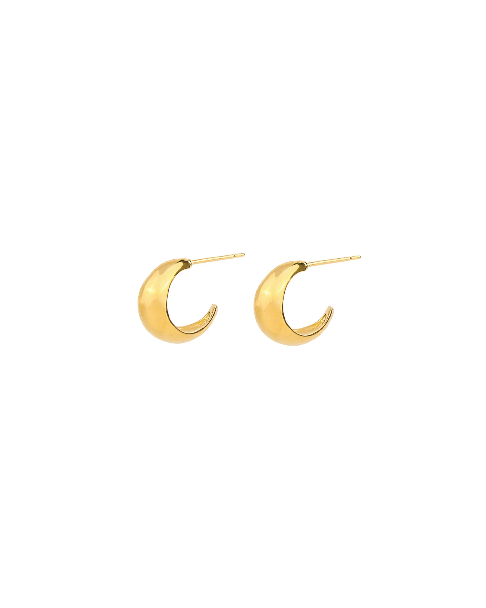 Wide Tapered Hoops | 13mm